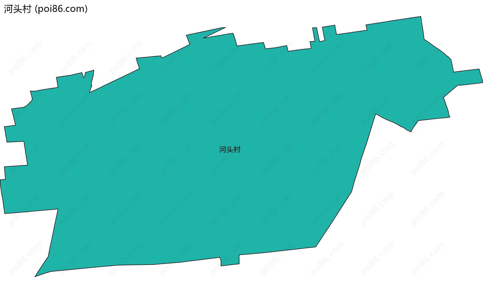 河头村边界地图