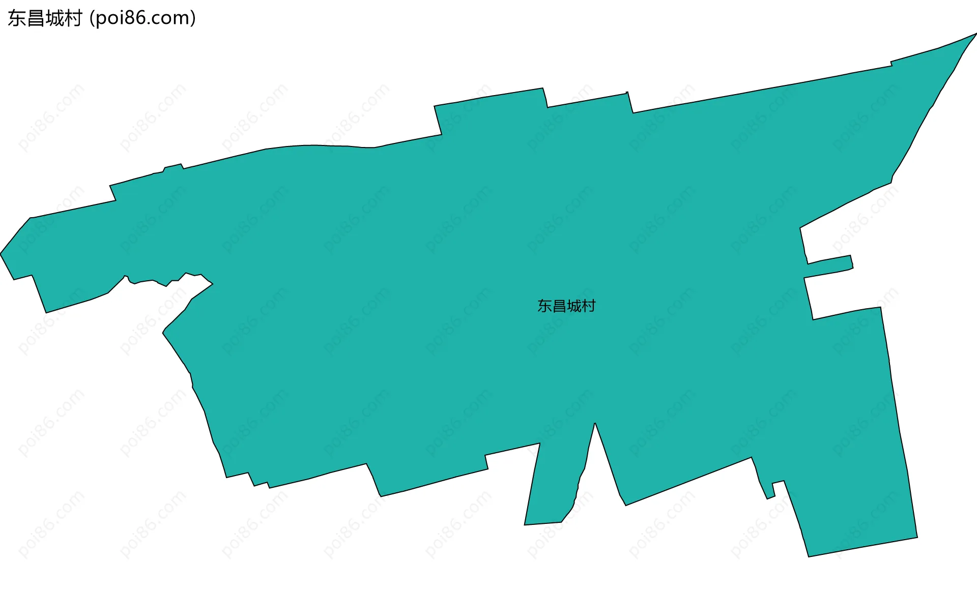 东昌城村边界地图