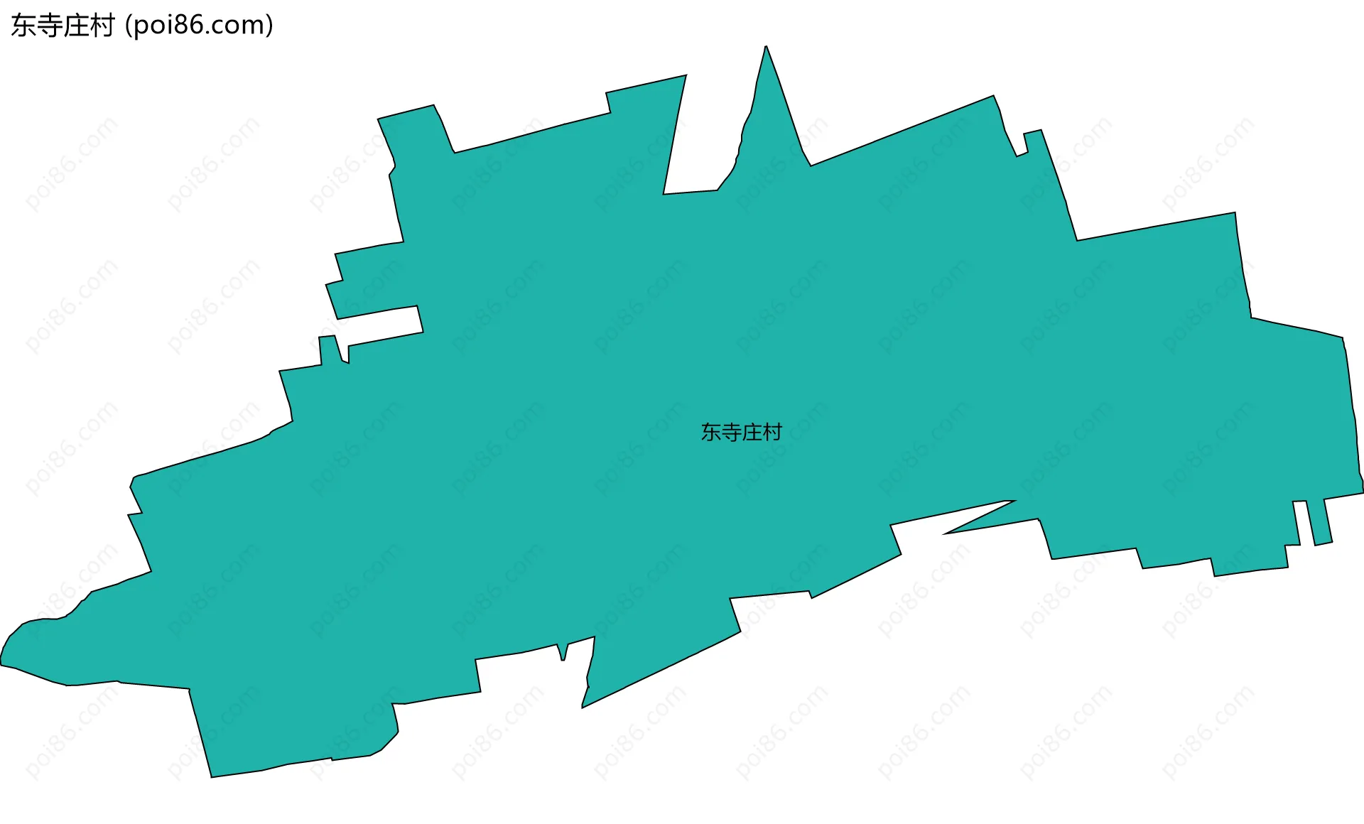 东寺庄村边界地图