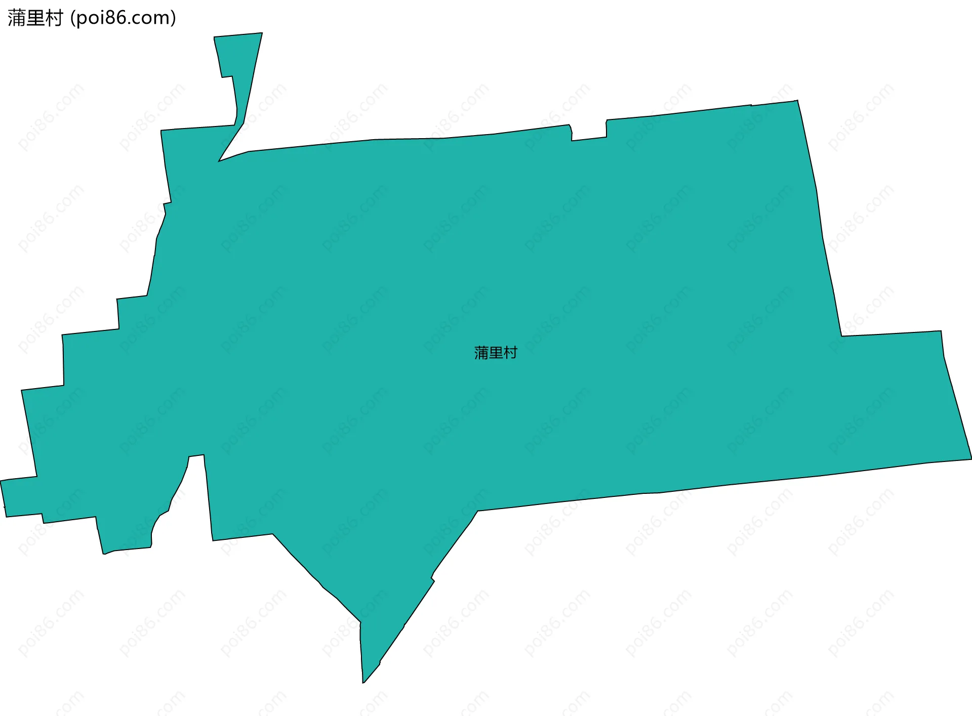 蒲里村边界地图