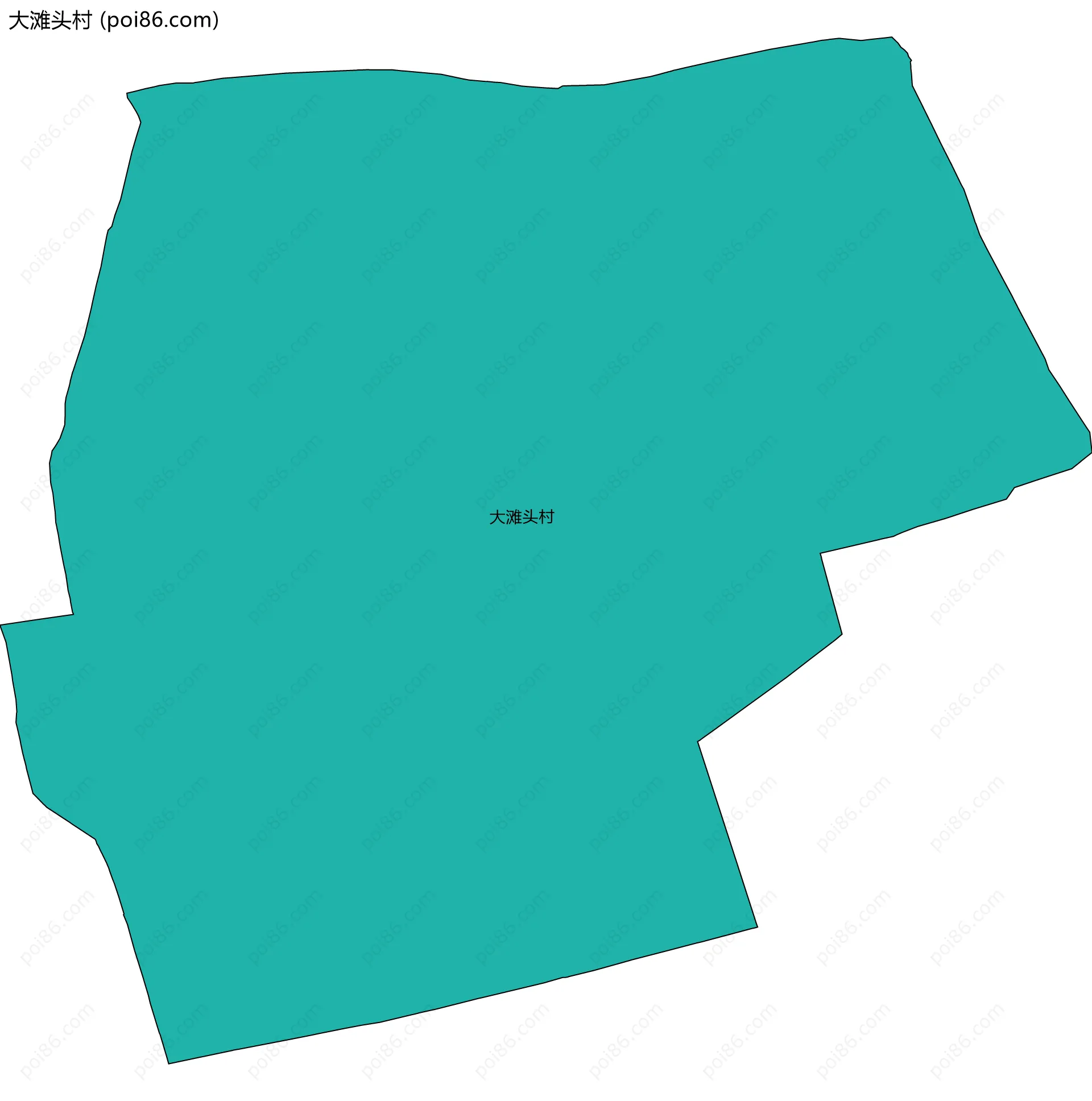 大滩头村边界地图