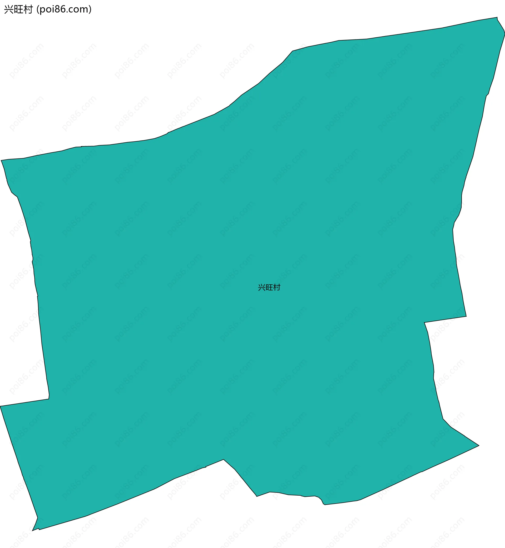 兴旺村边界地图