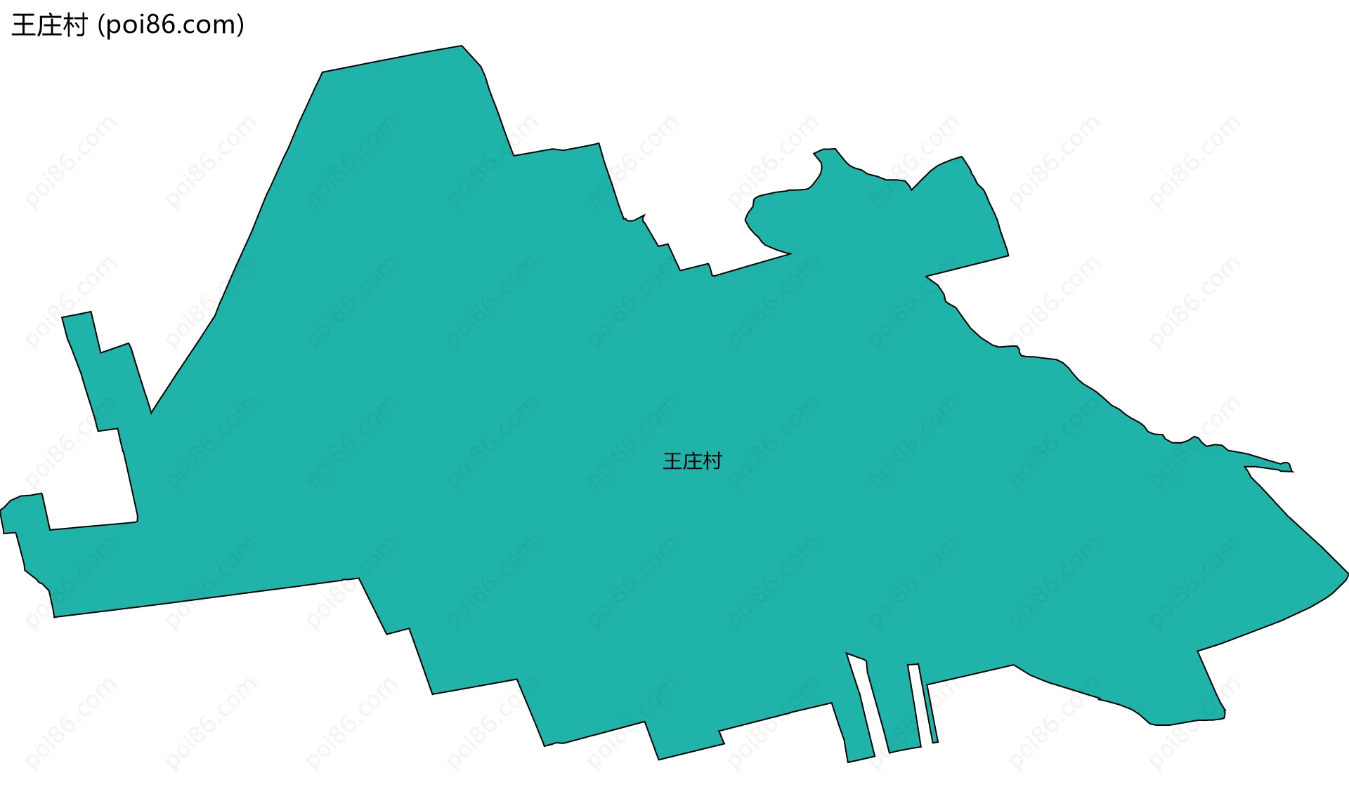 王庄村边界地图