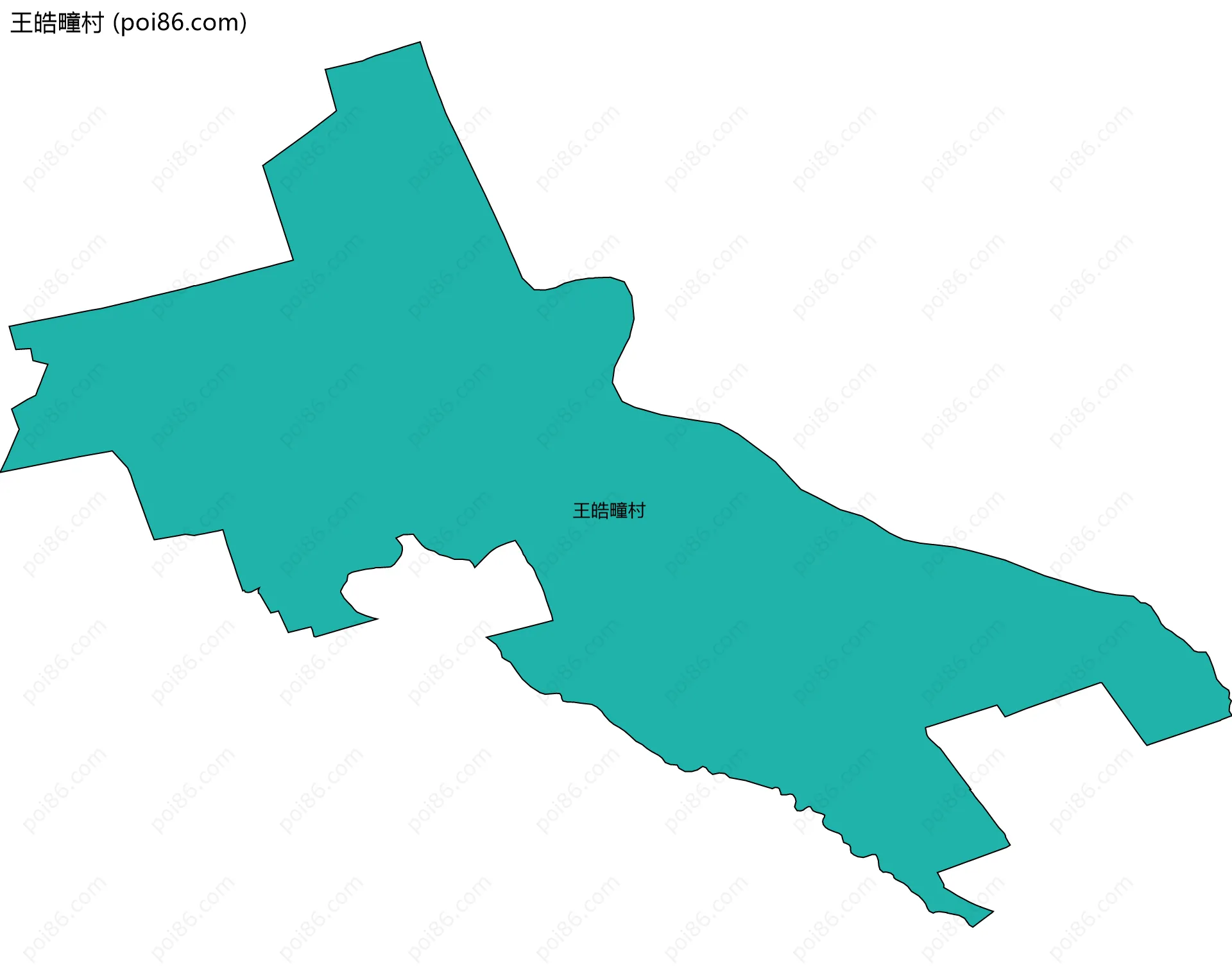 王皓疃村边界地图