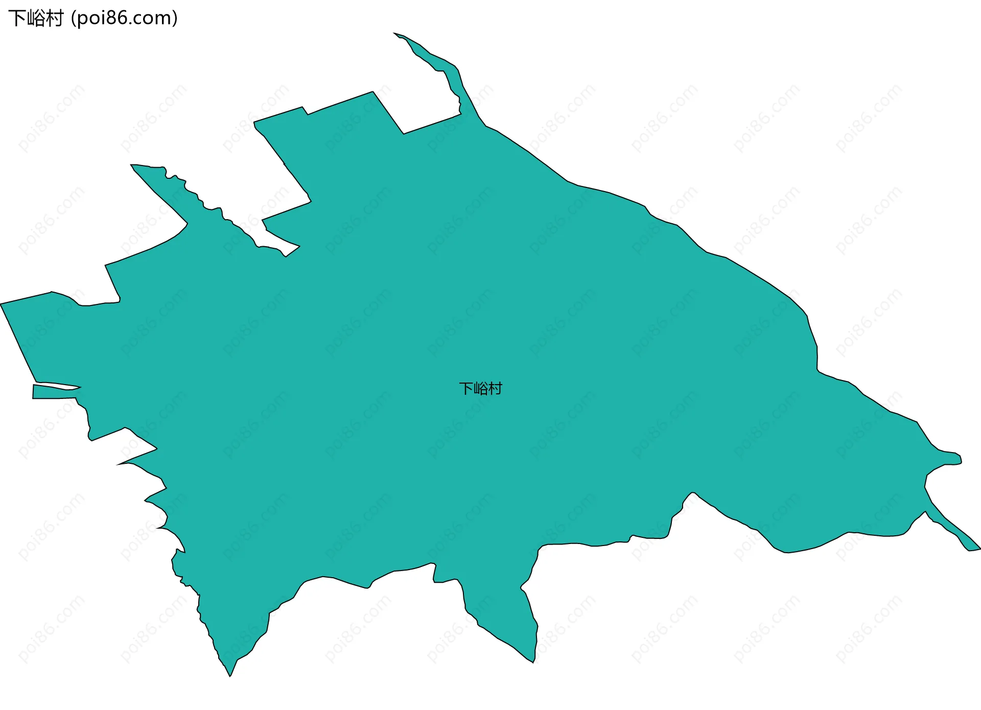 下峪村边界地图