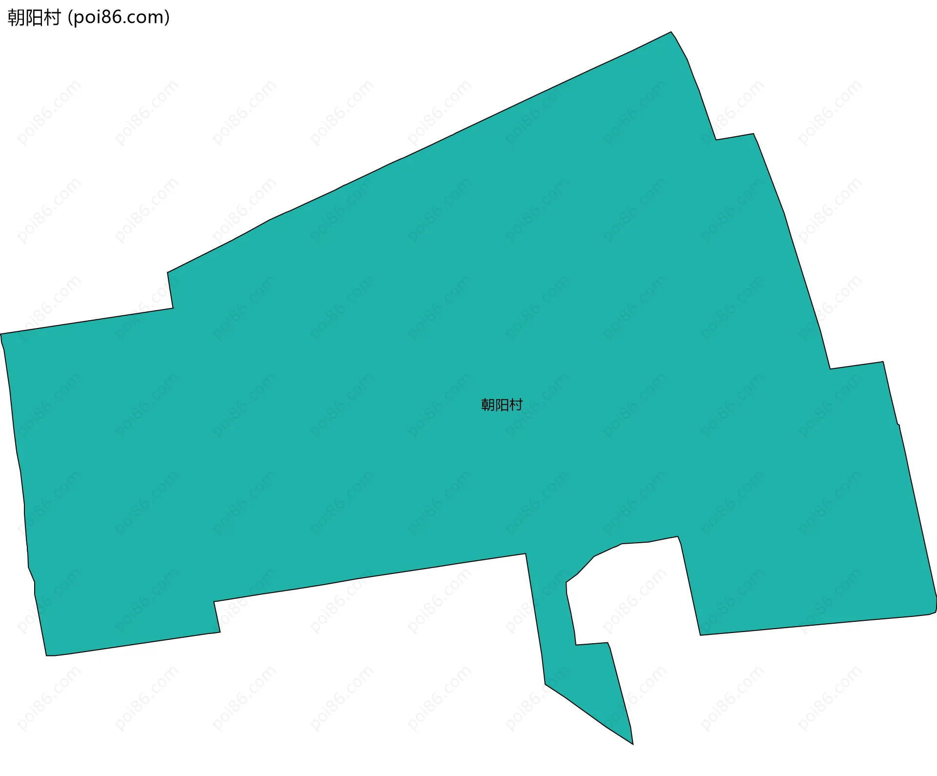 朝阳村边界地图