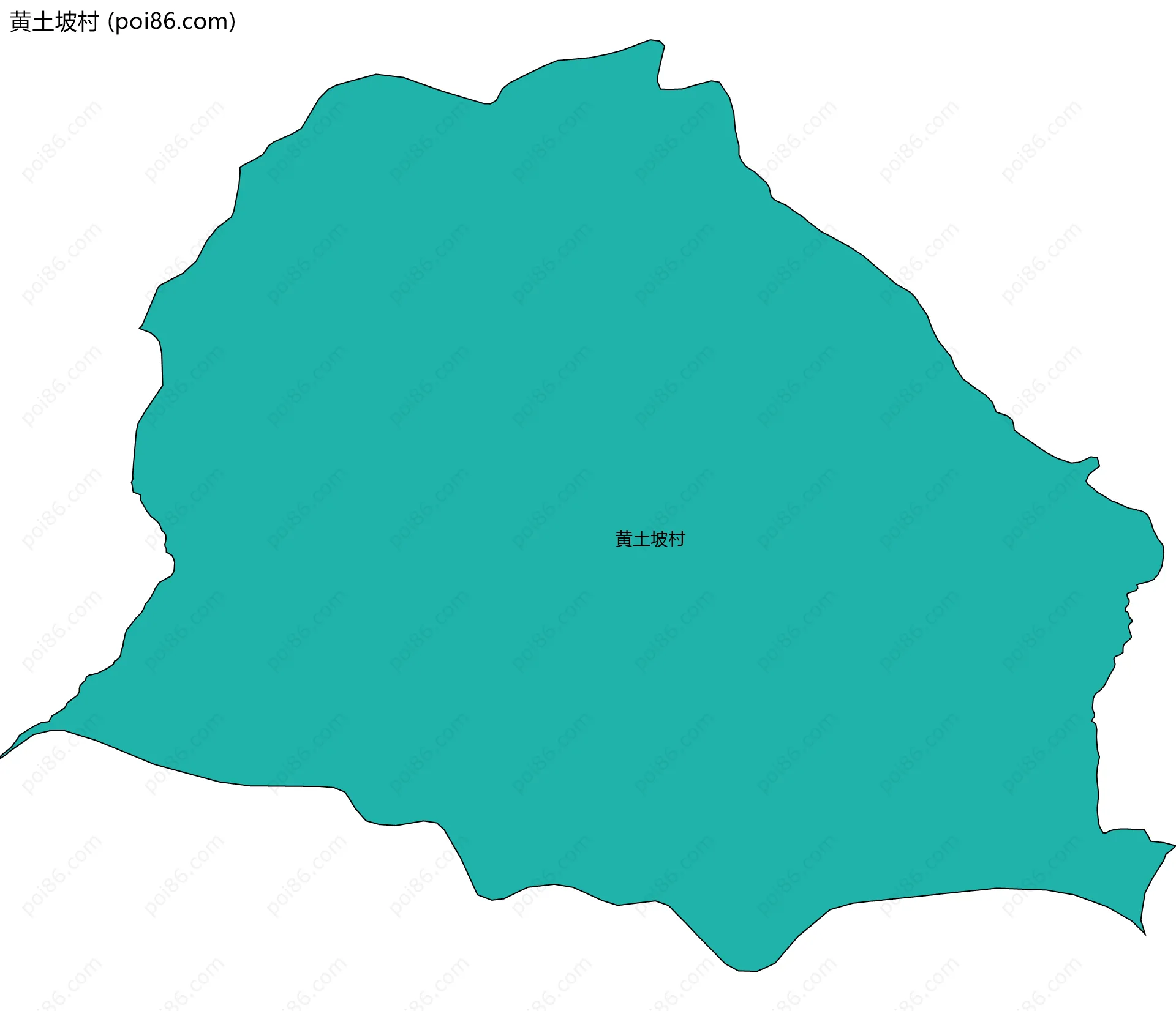 黄土坡村边界地图