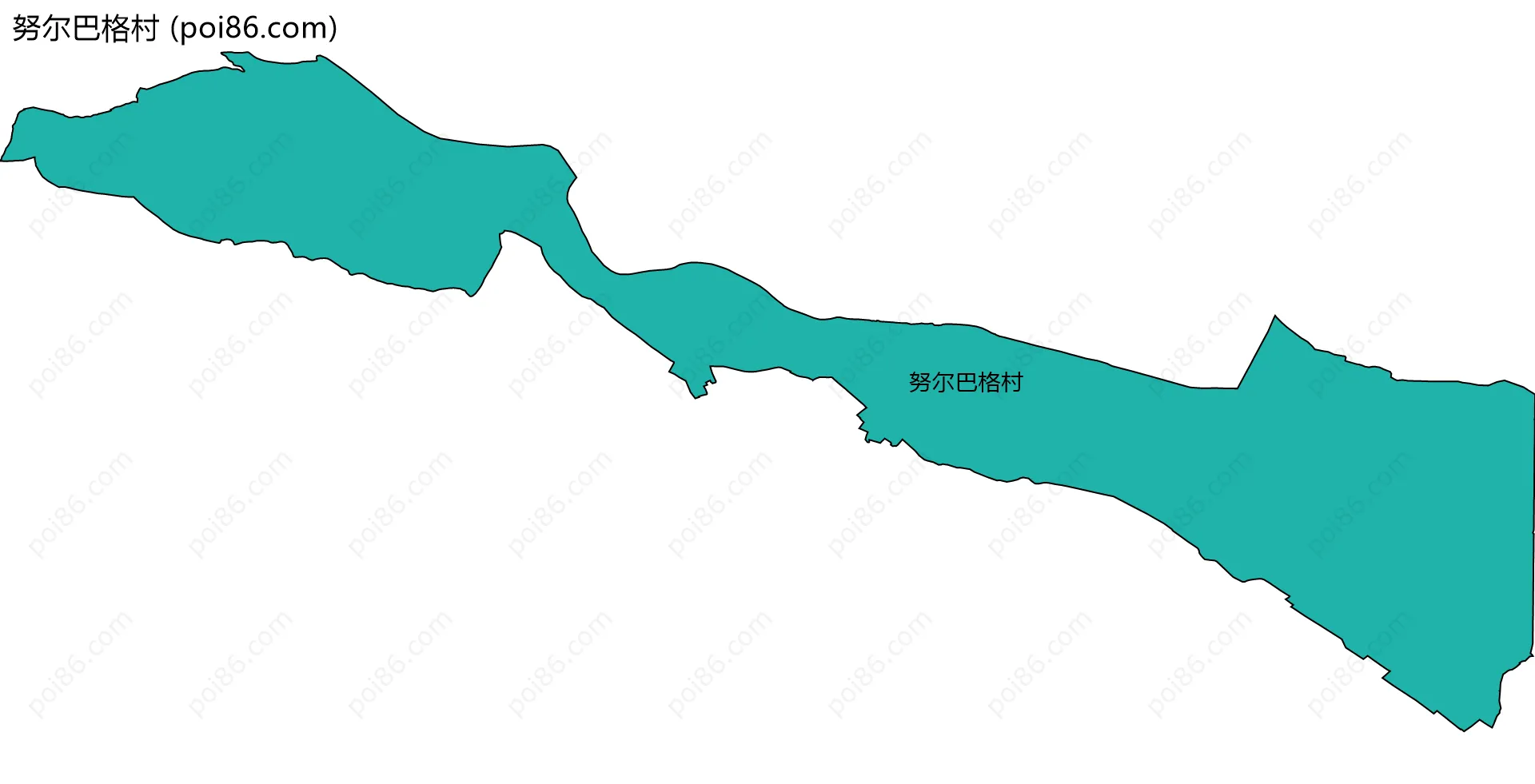 努尔巴格村边界地图