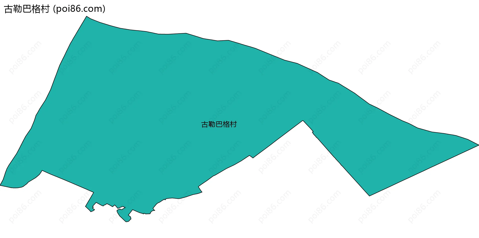 古勒巴格村边界地图