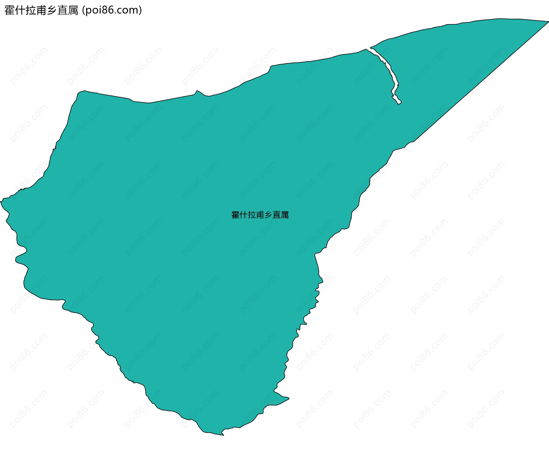 霍什拉甫乡直属边界地图