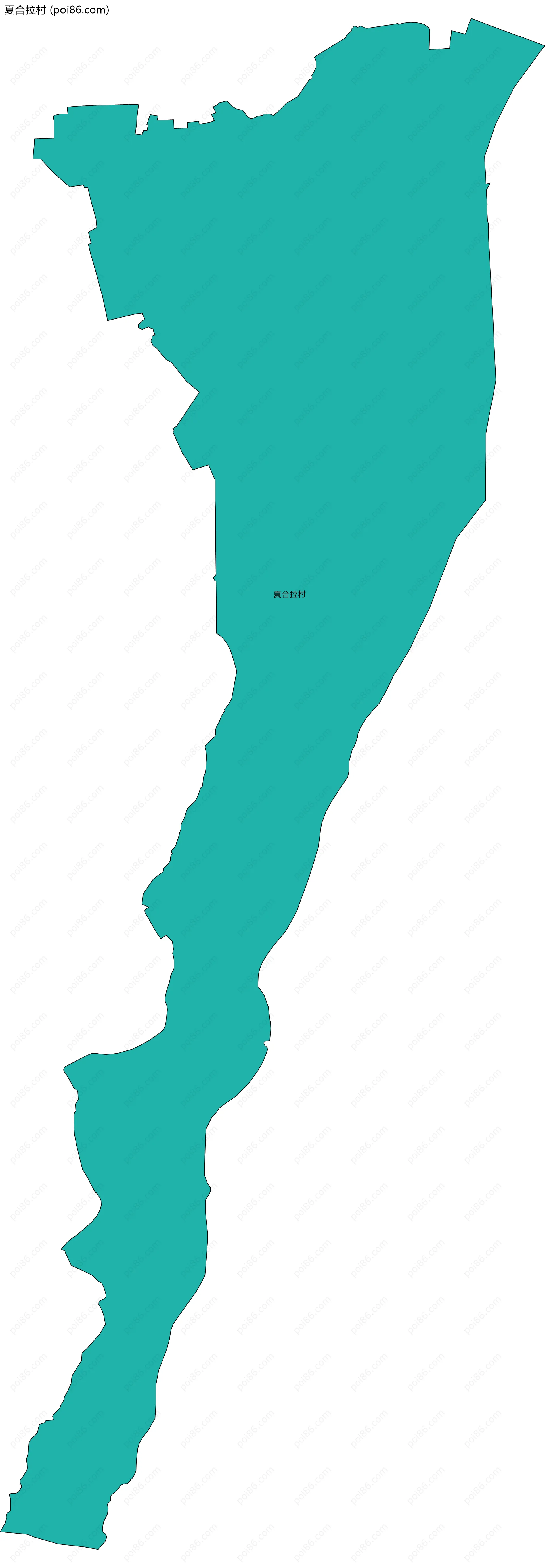 夏合拉村边界地图