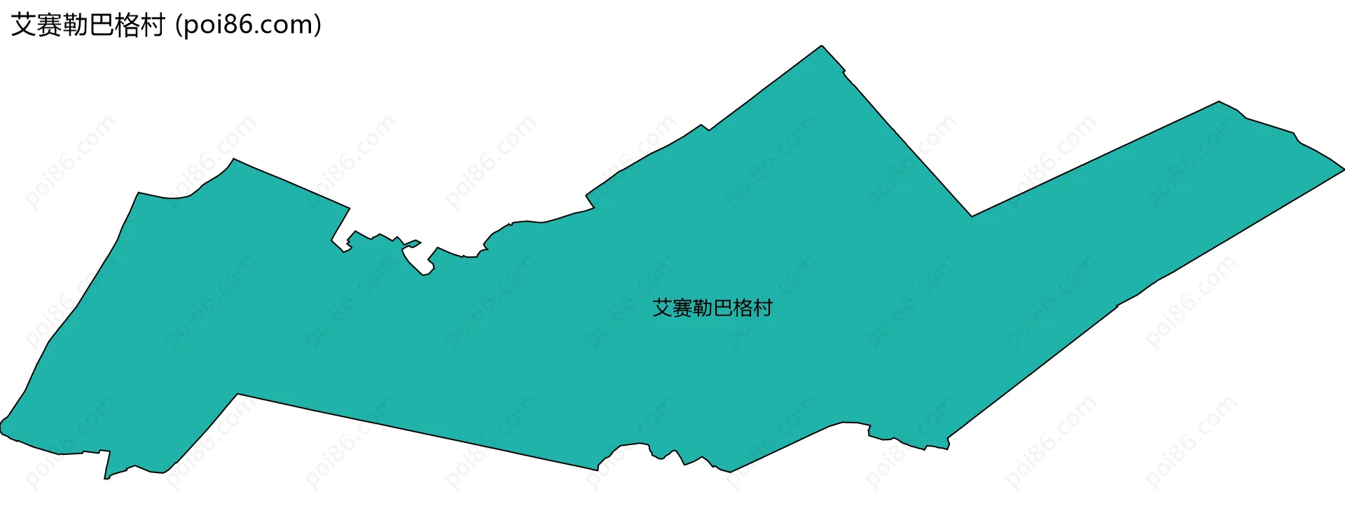 艾赛勒巴格村边界地图