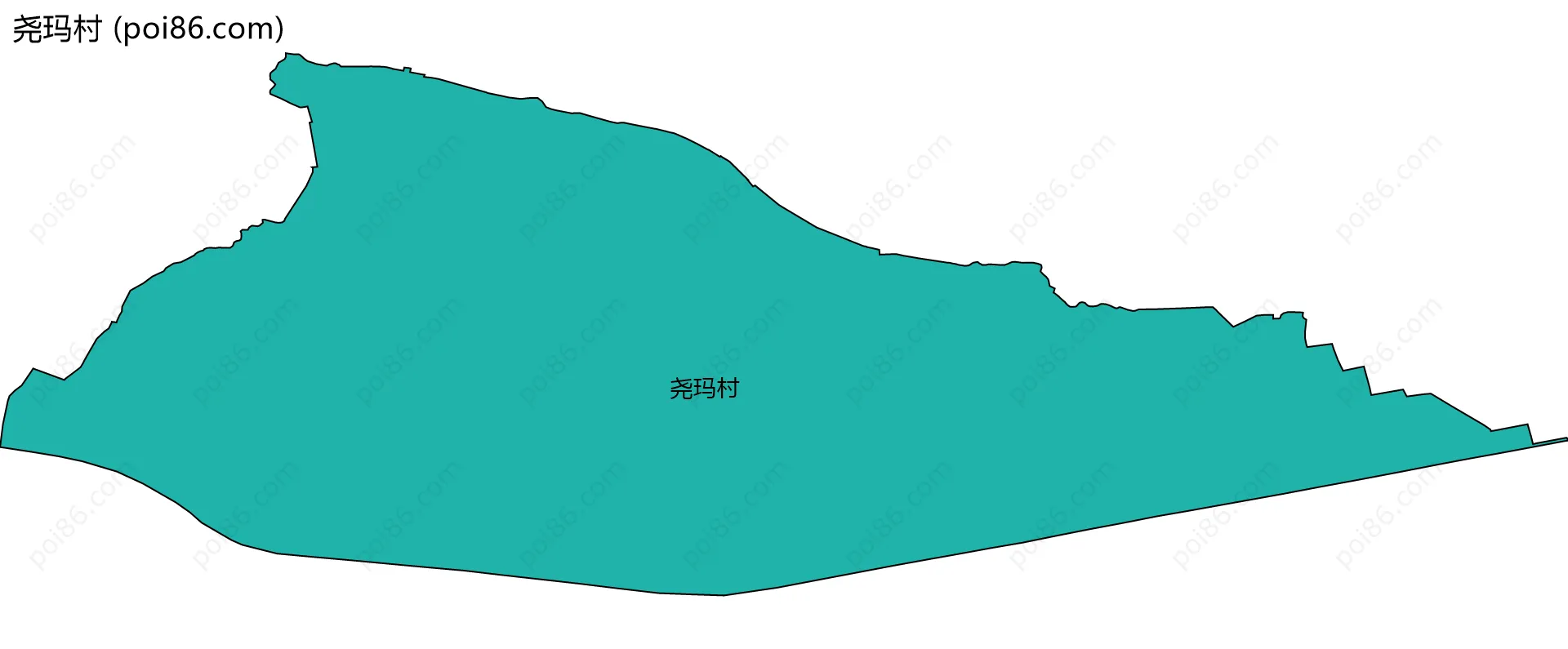 尧玛村边界地图