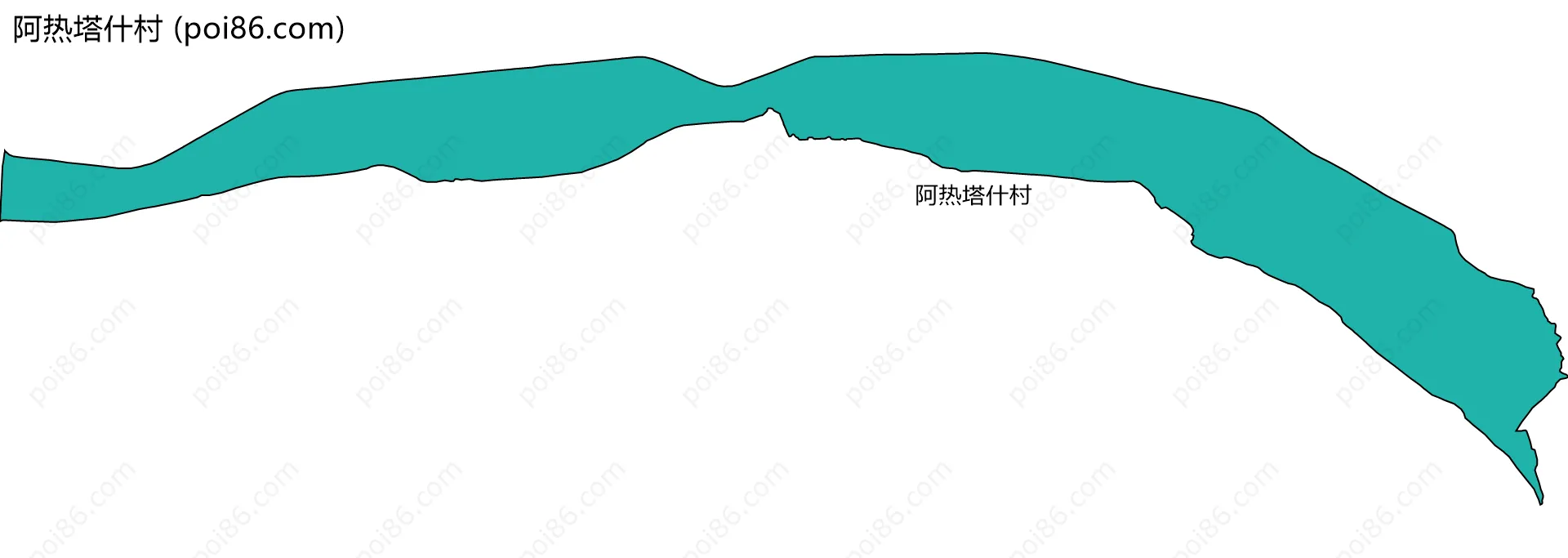 阿热塔什村边界地图