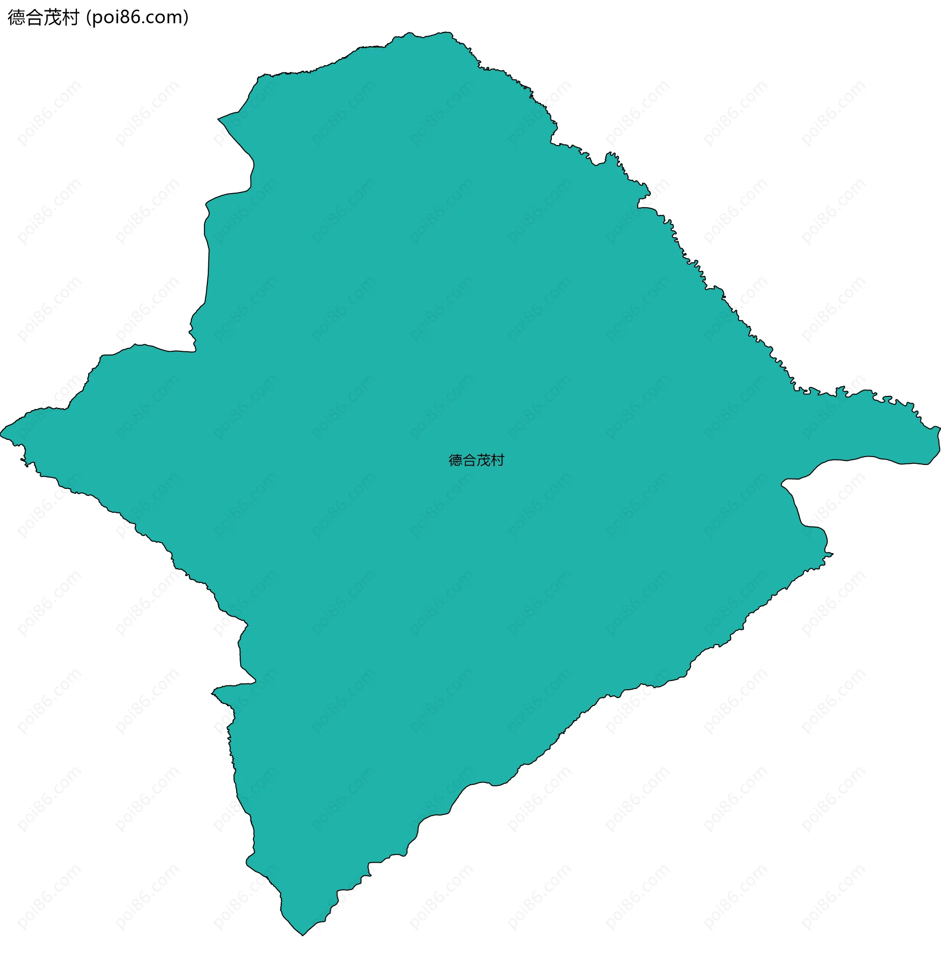 德合茂村边界地图