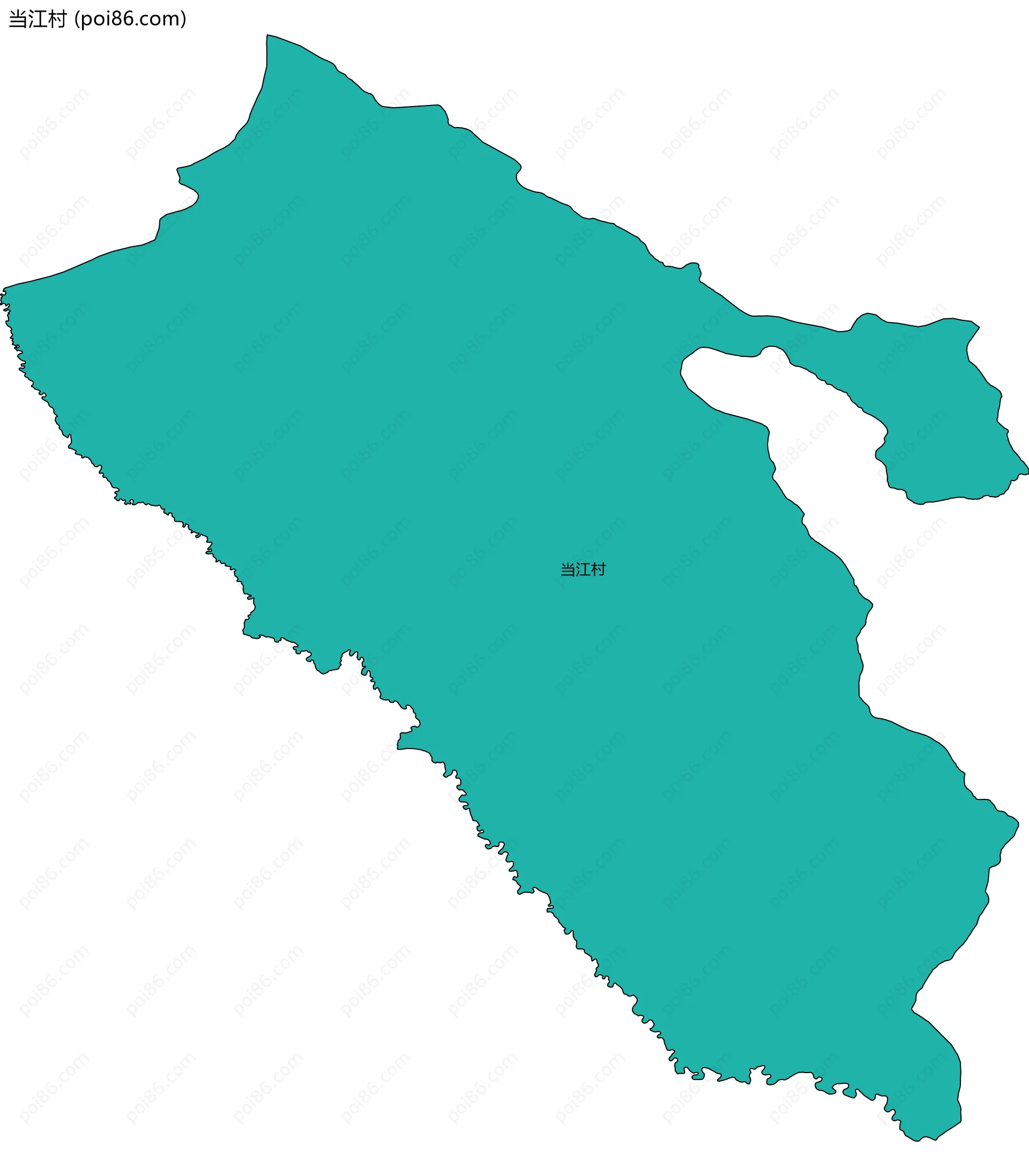当江村边界地图