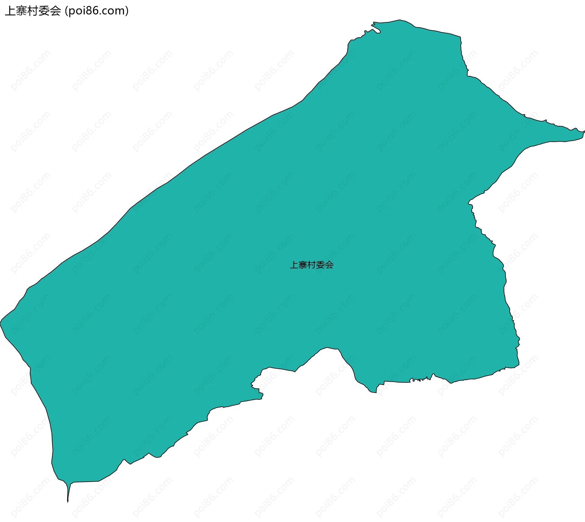 上寨村委会边界地图