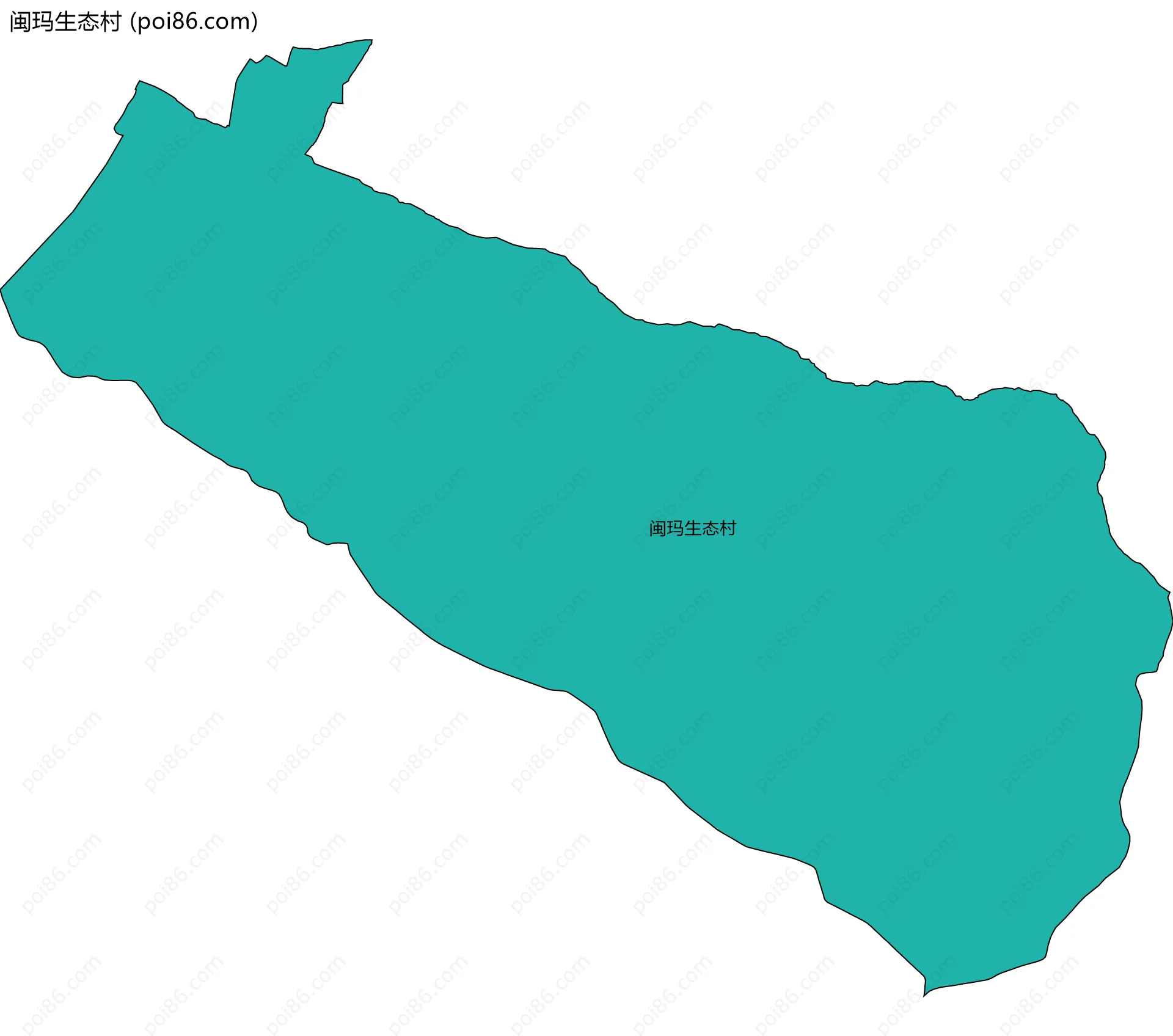 闽玛生态村边界地图