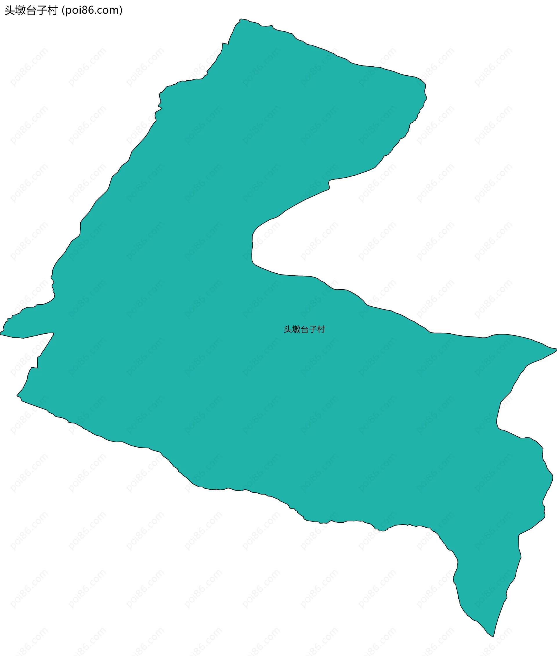 头墩台子村边界地图