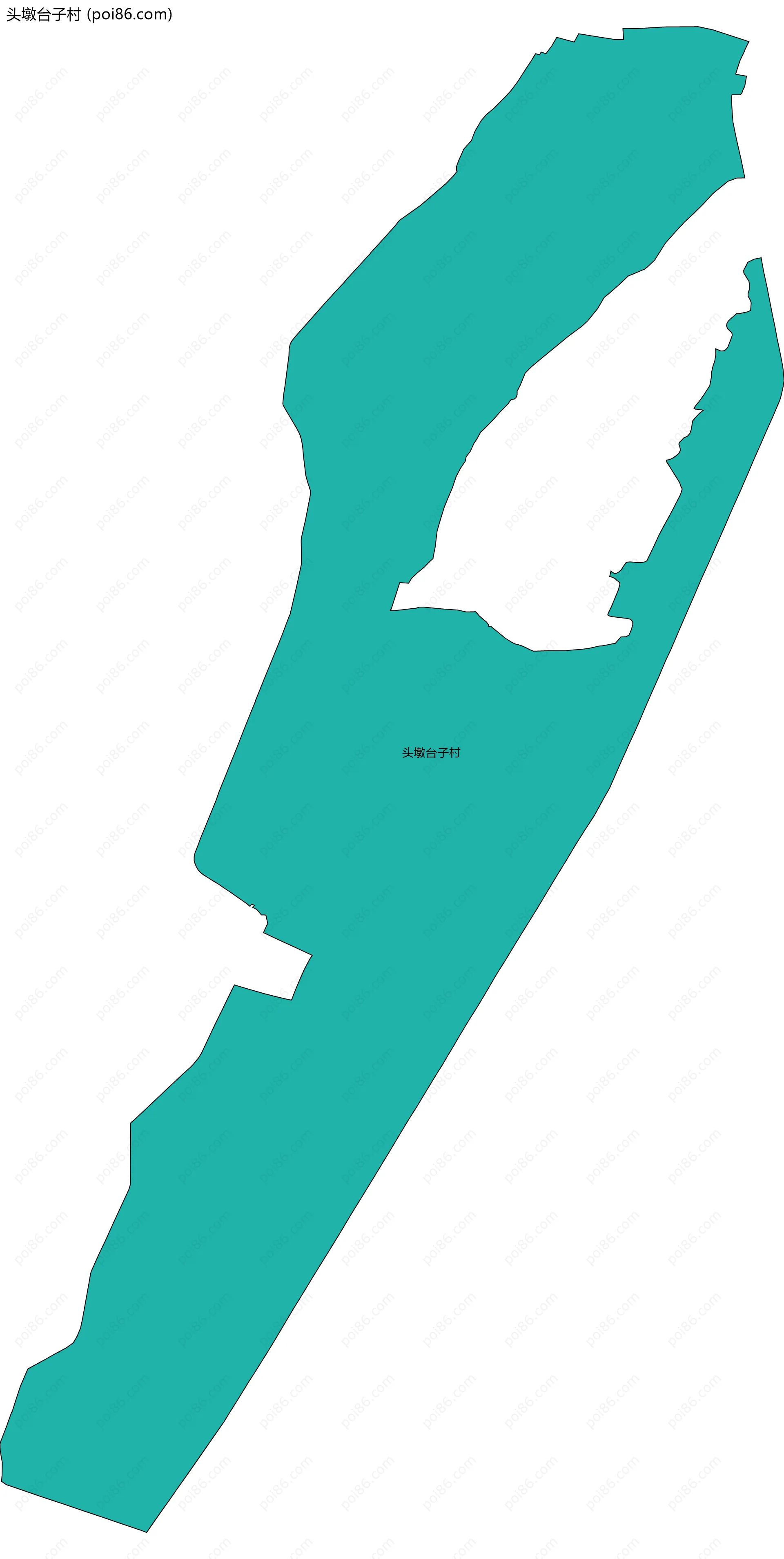 头墩台子村边界地图