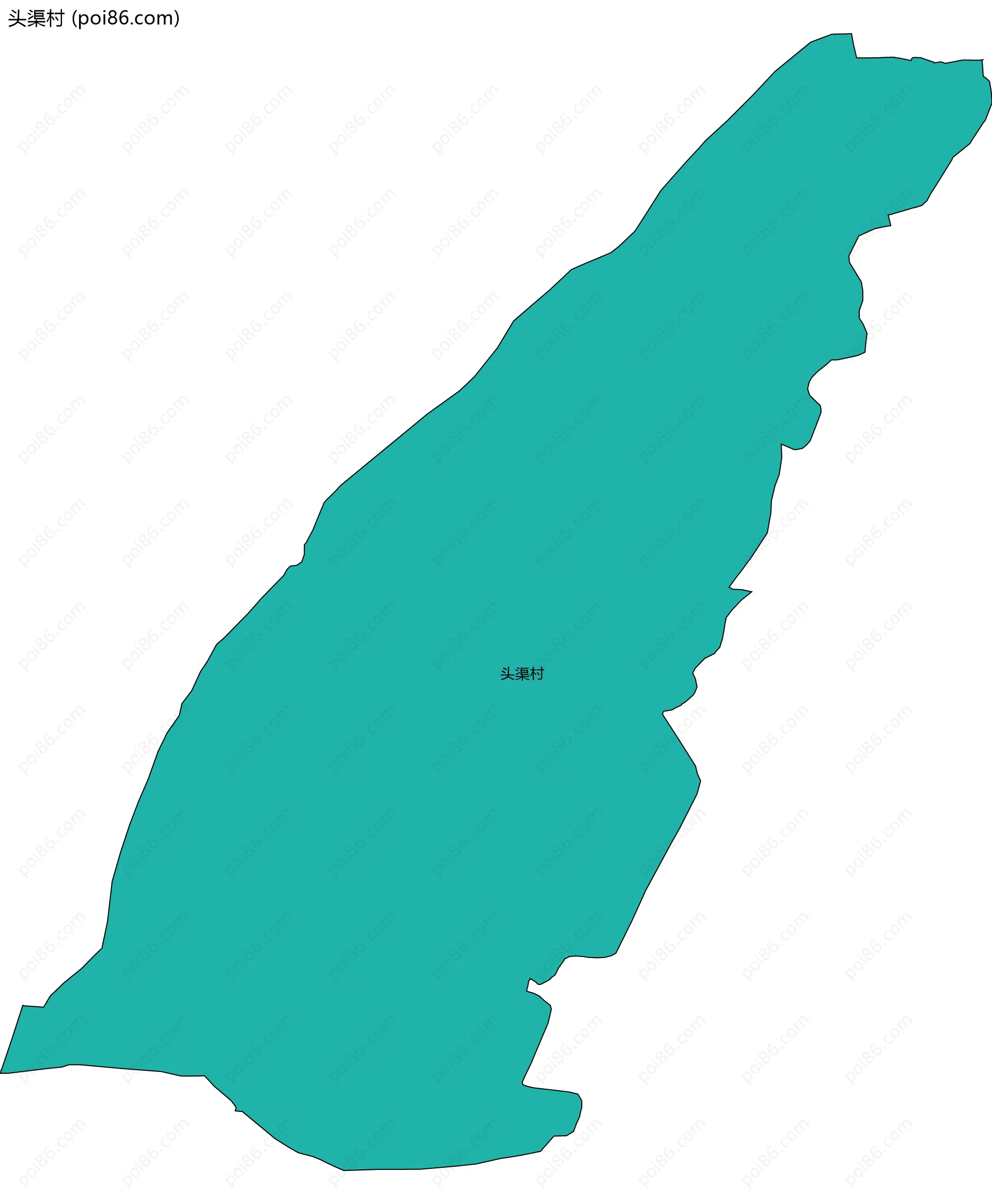 头渠村边界地图