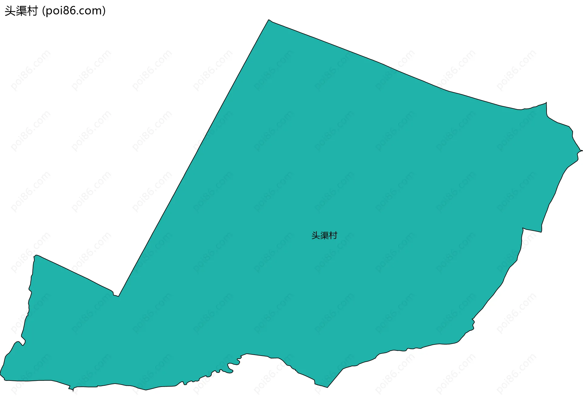 头渠村边界地图