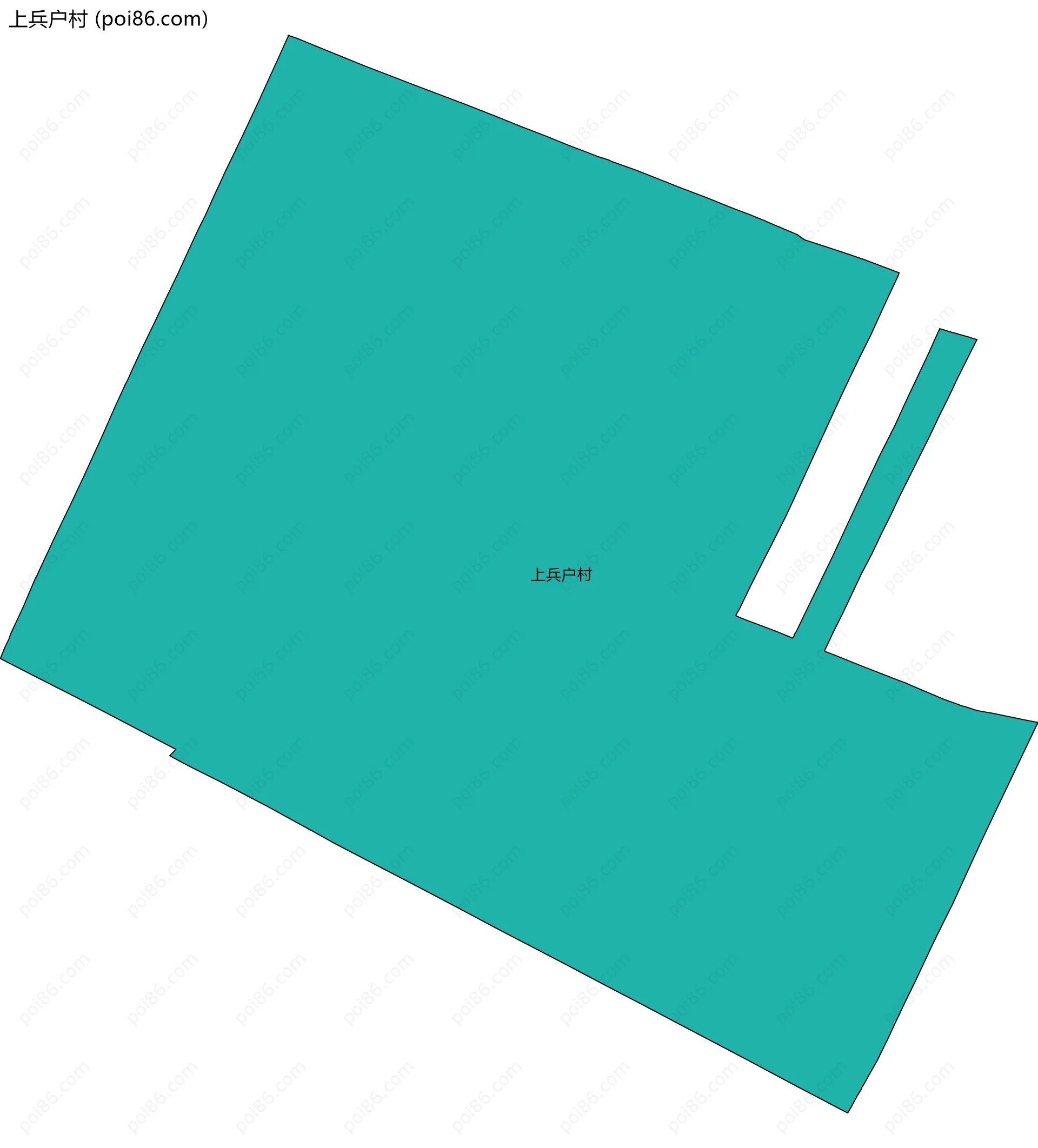 上兵户村边界地图