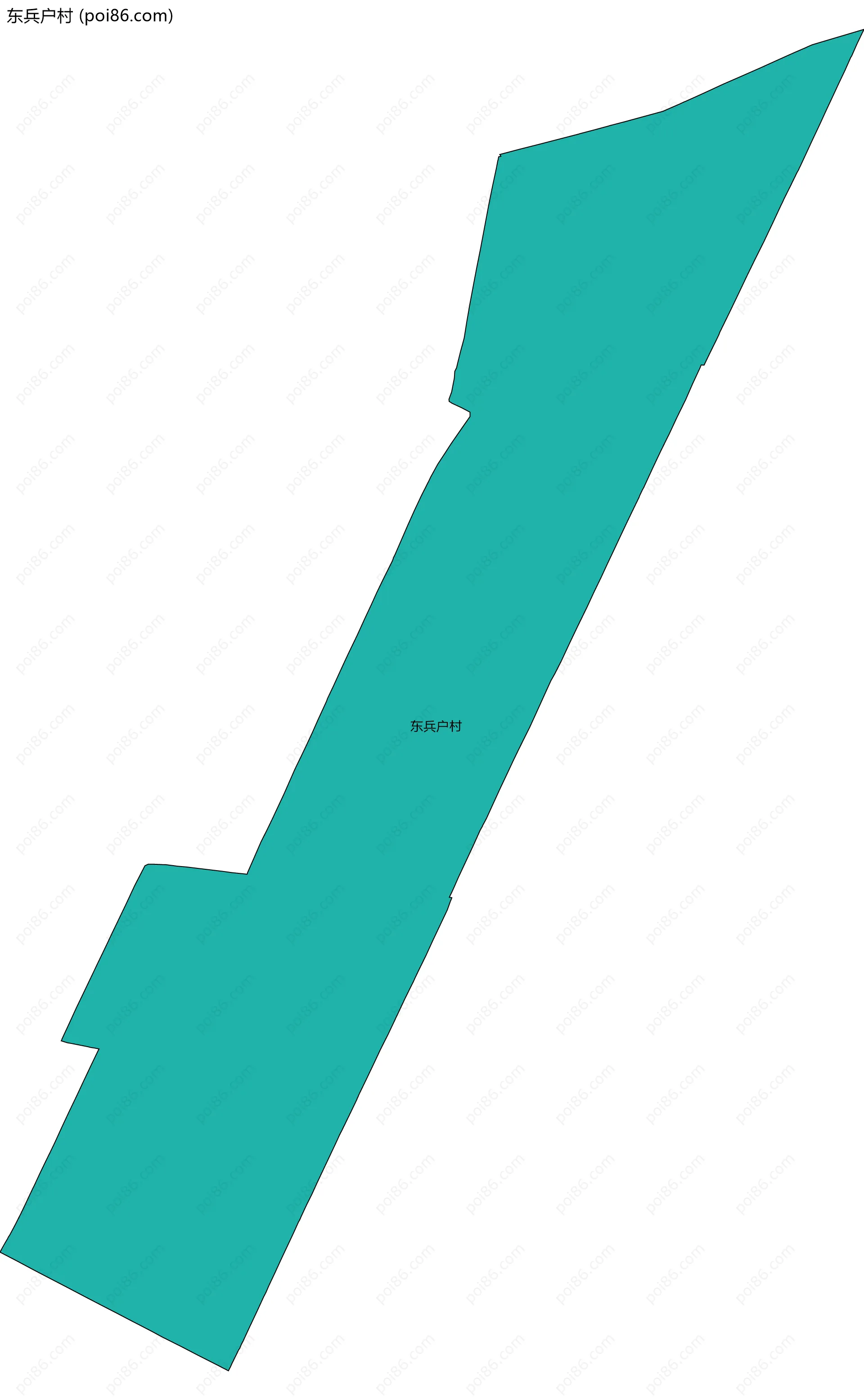 东兵户村边界地图