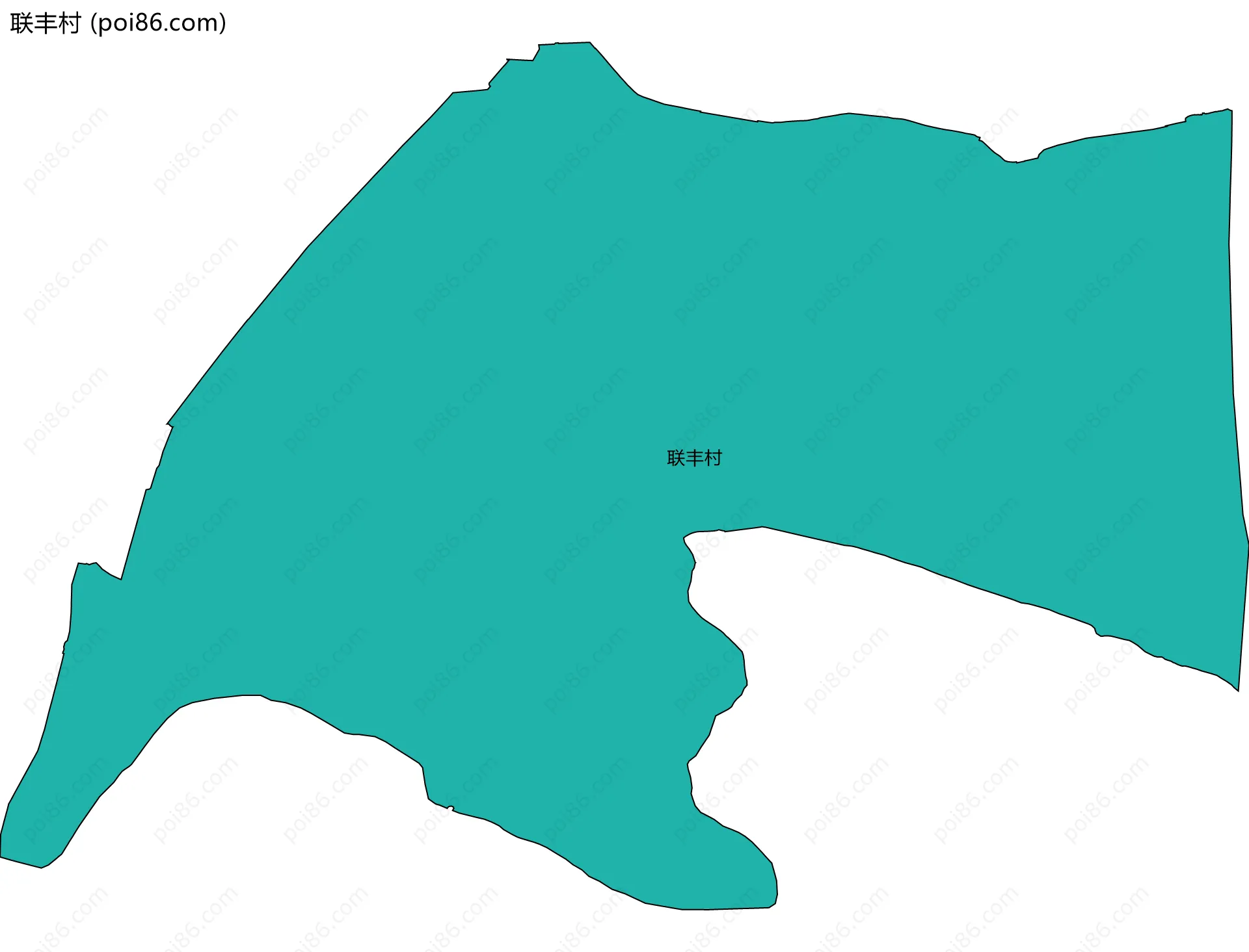联丰村边界地图