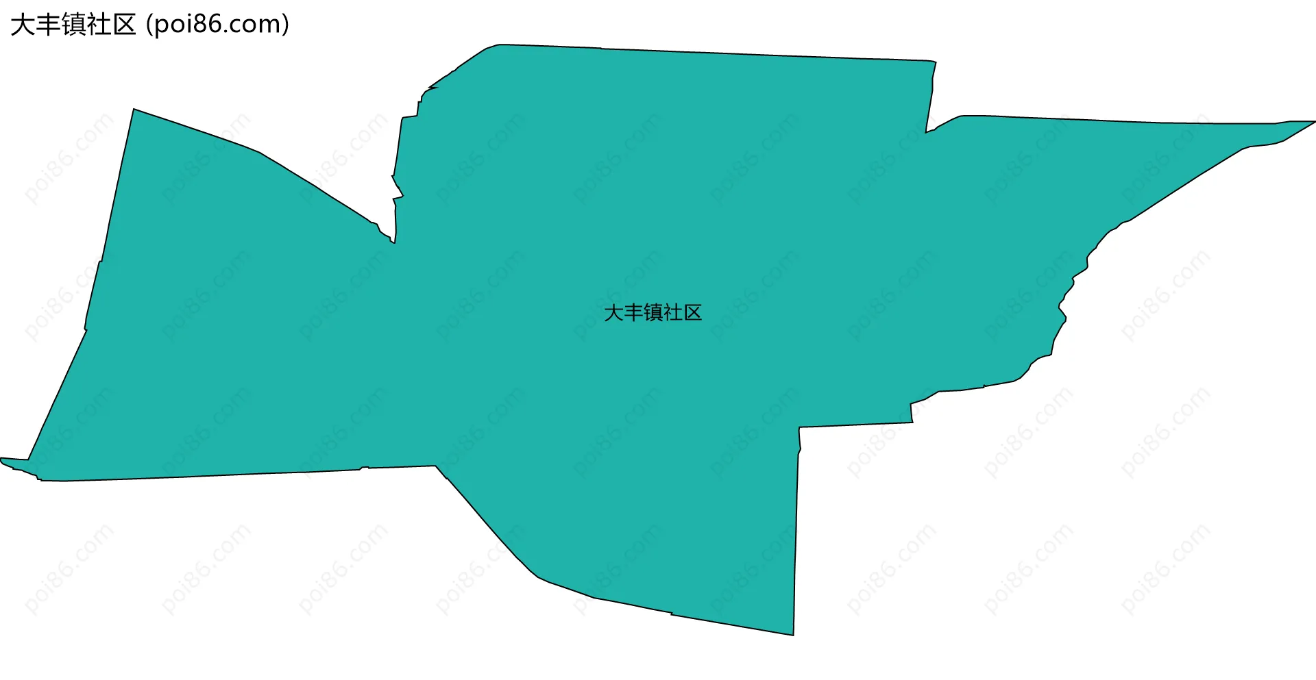 大丰镇社区边界地图