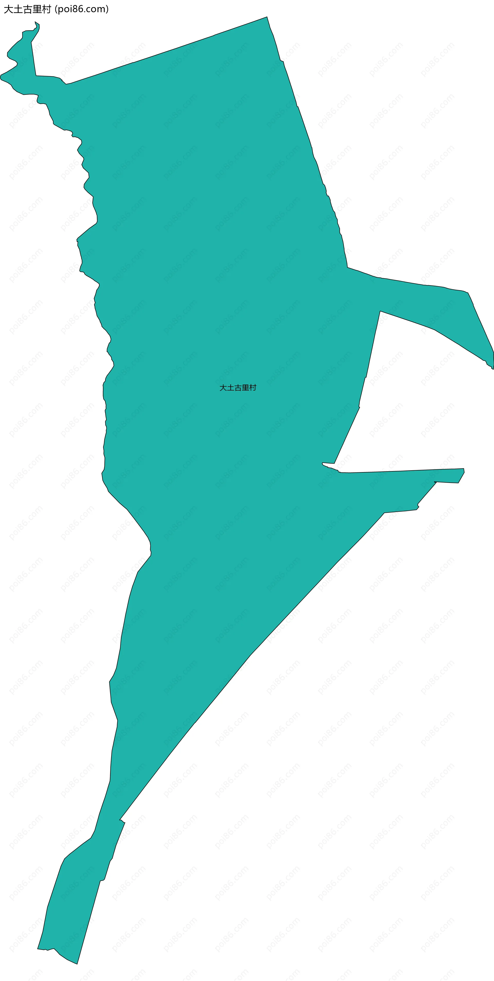 大土古里村边界地图