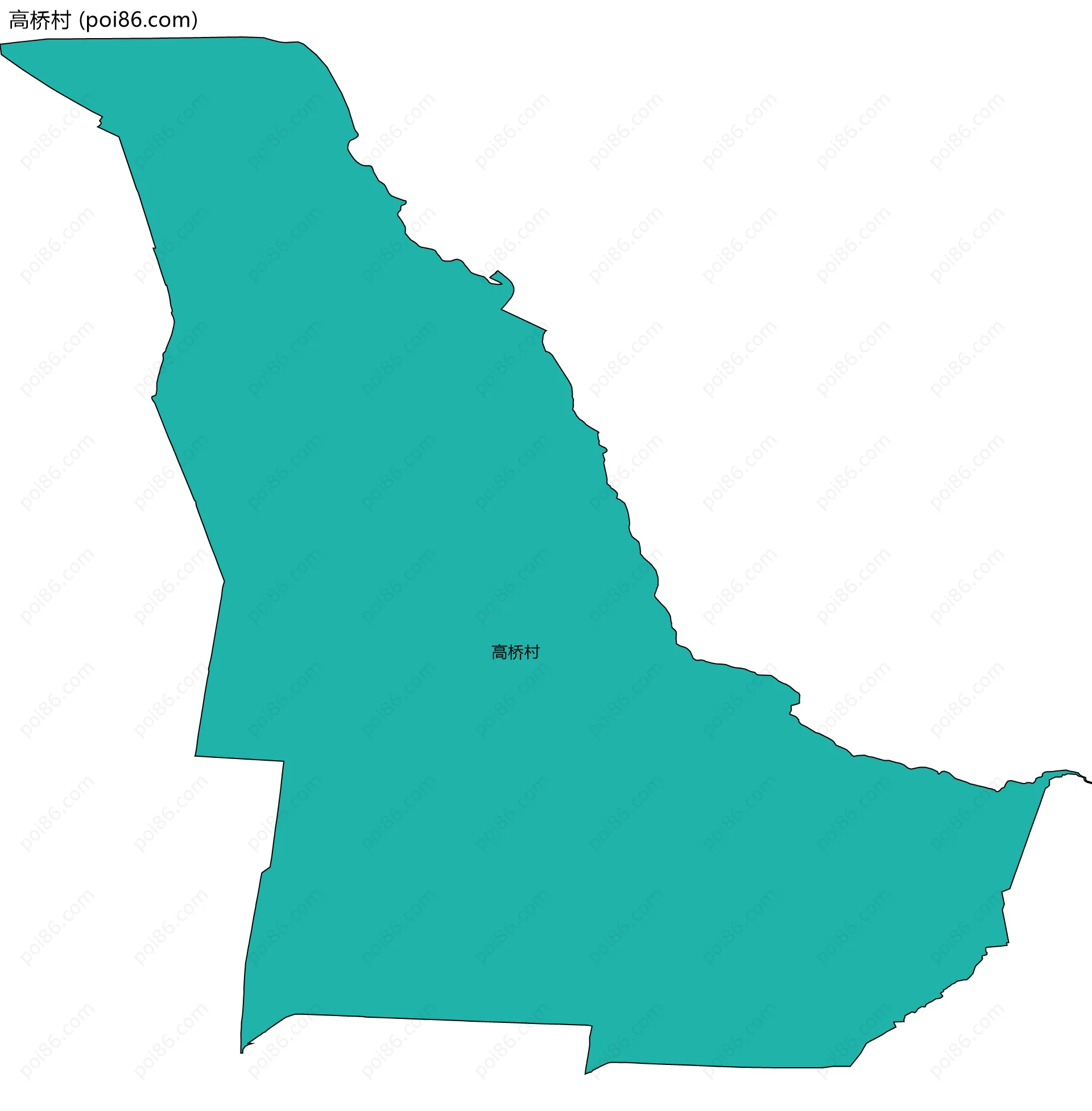 高桥村边界地图