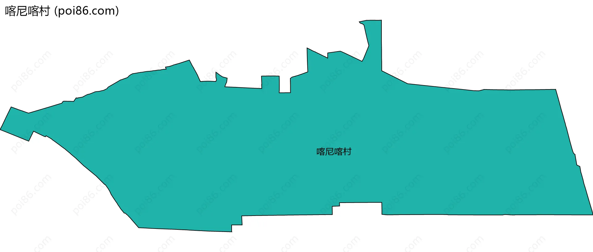 喀尼喀村边界地图