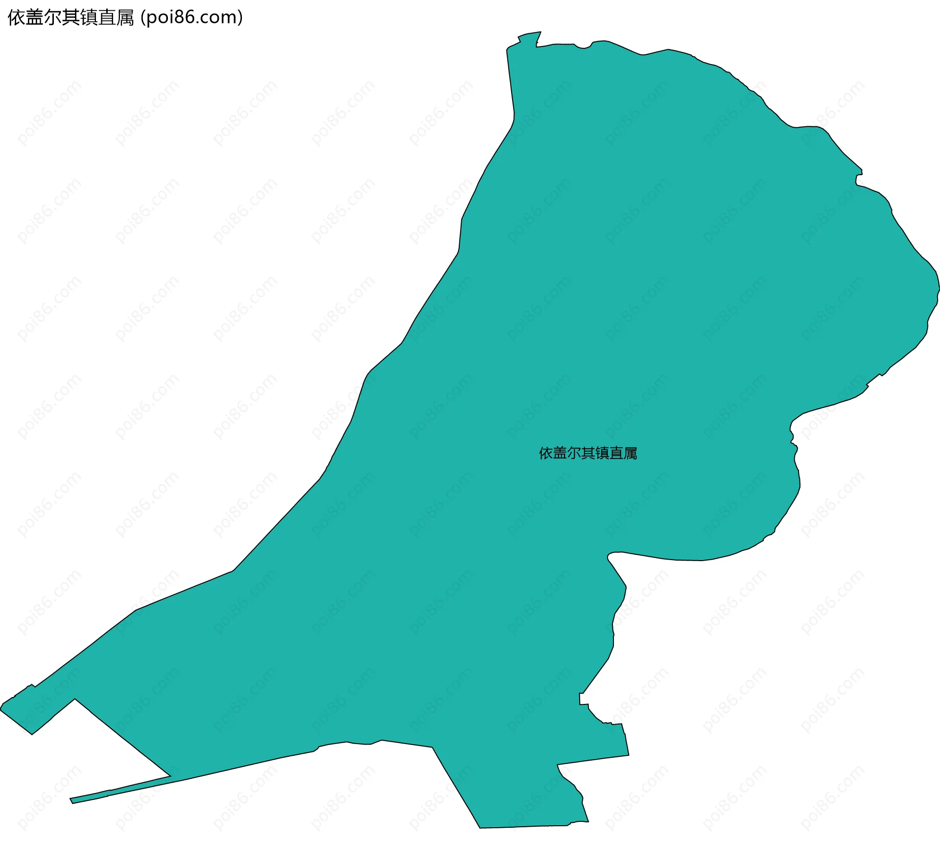 依盖尔其镇直属边界地图