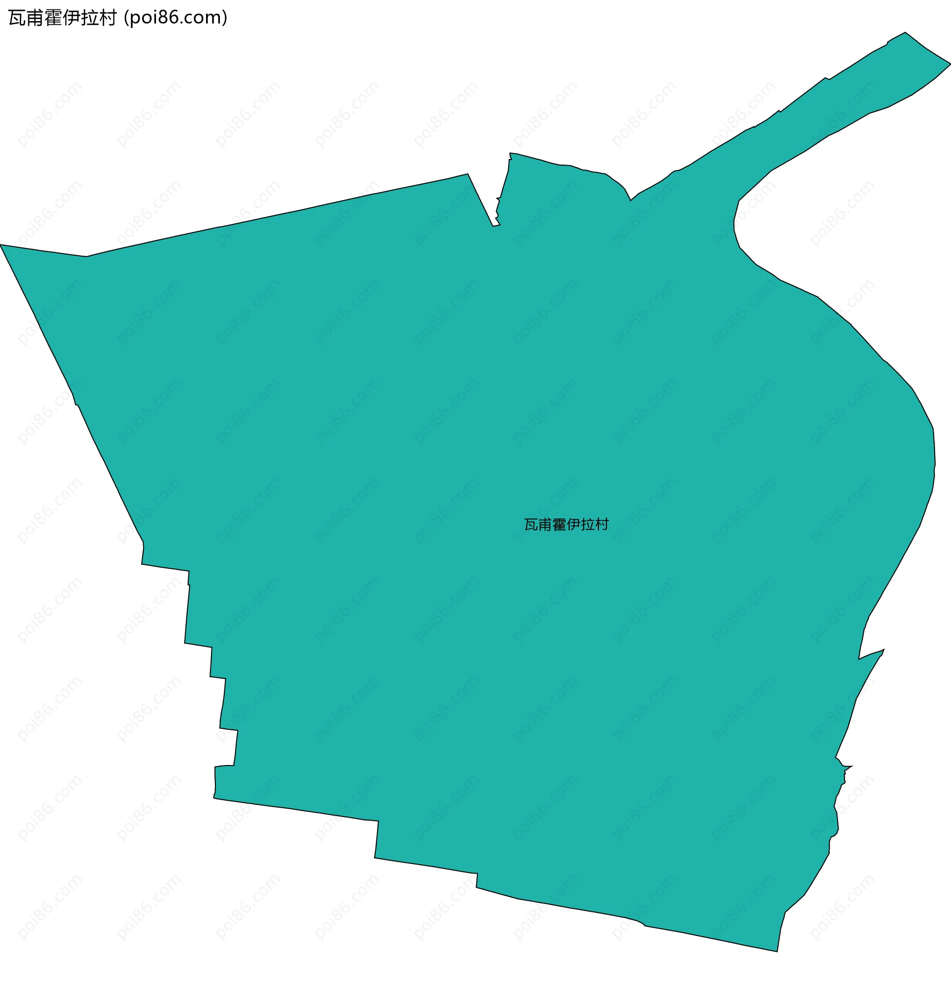瓦甫霍伊拉村边界地图