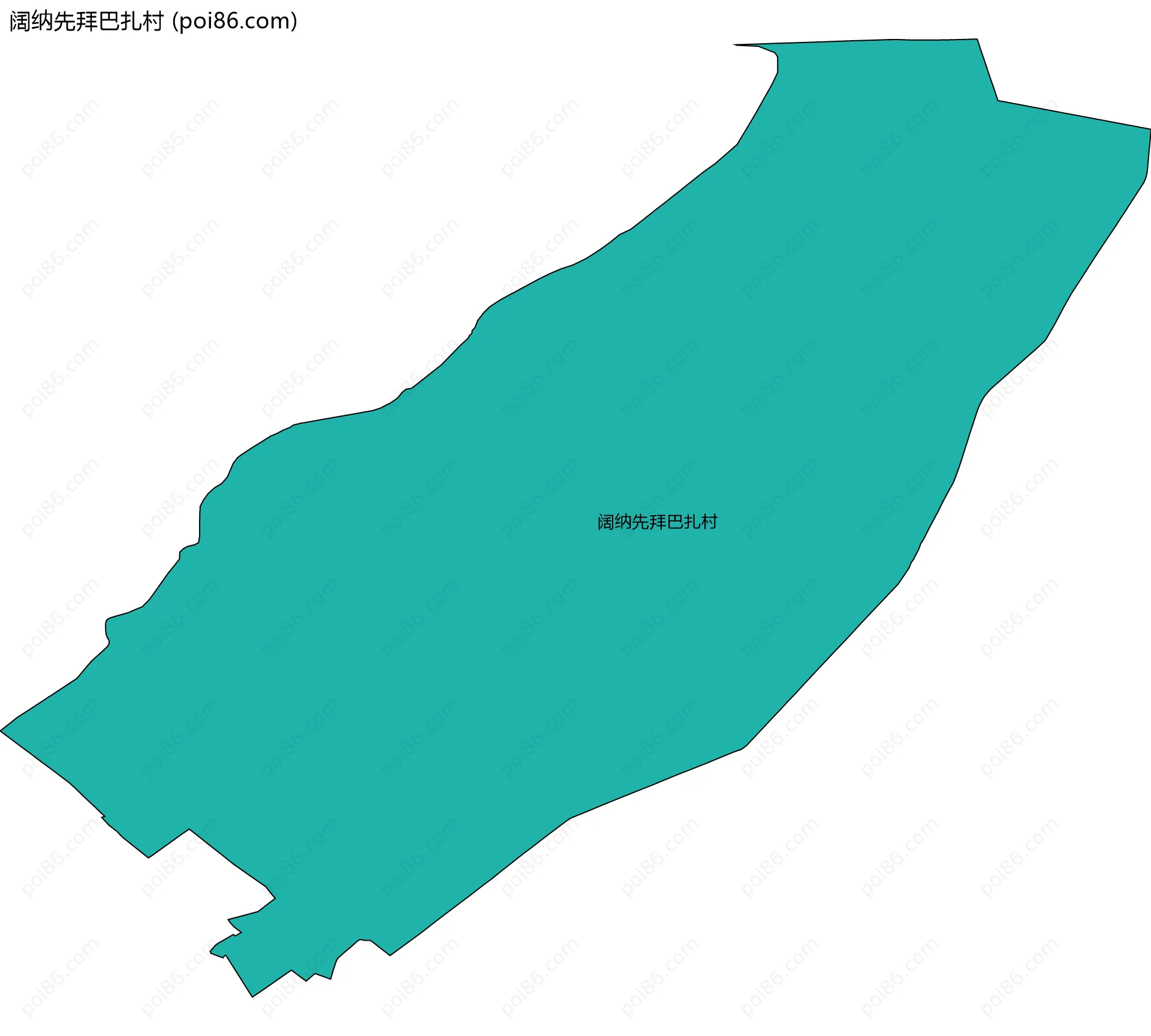 阔纳先拜巴扎村边界地图
