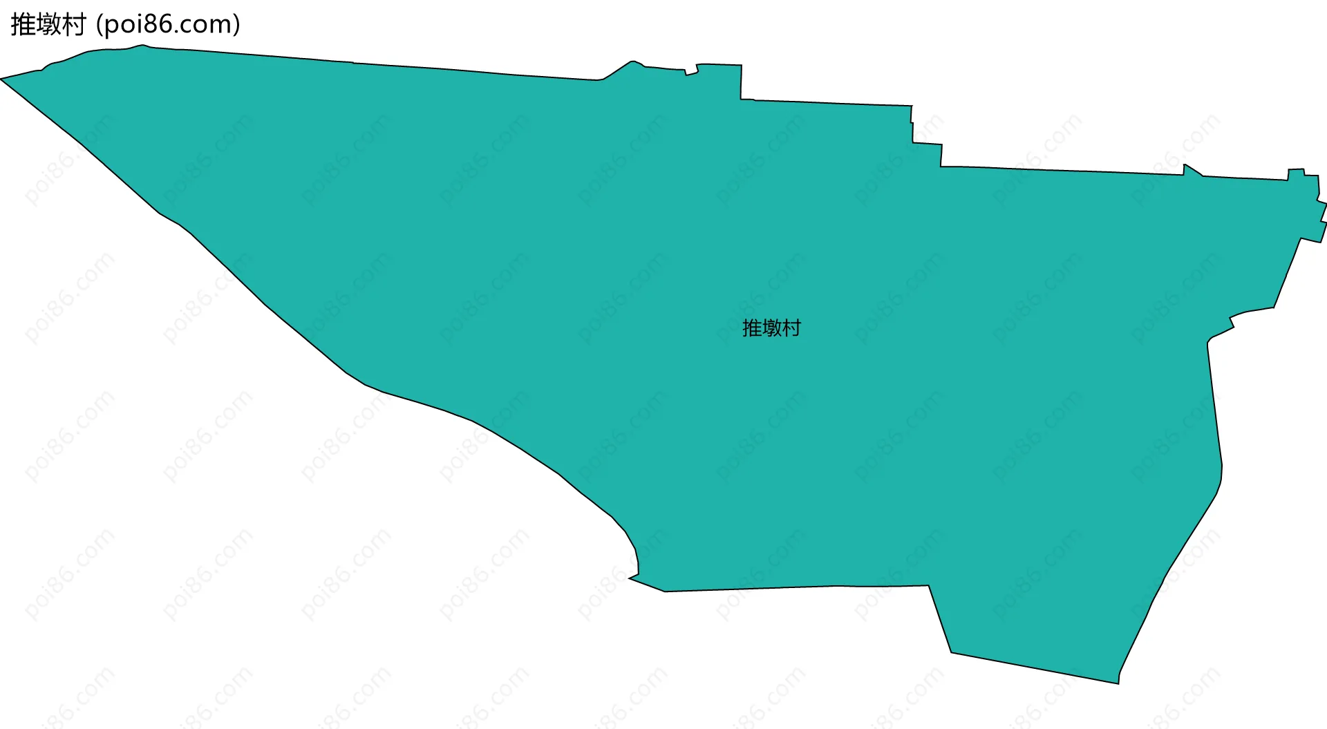 推墩村边界地图