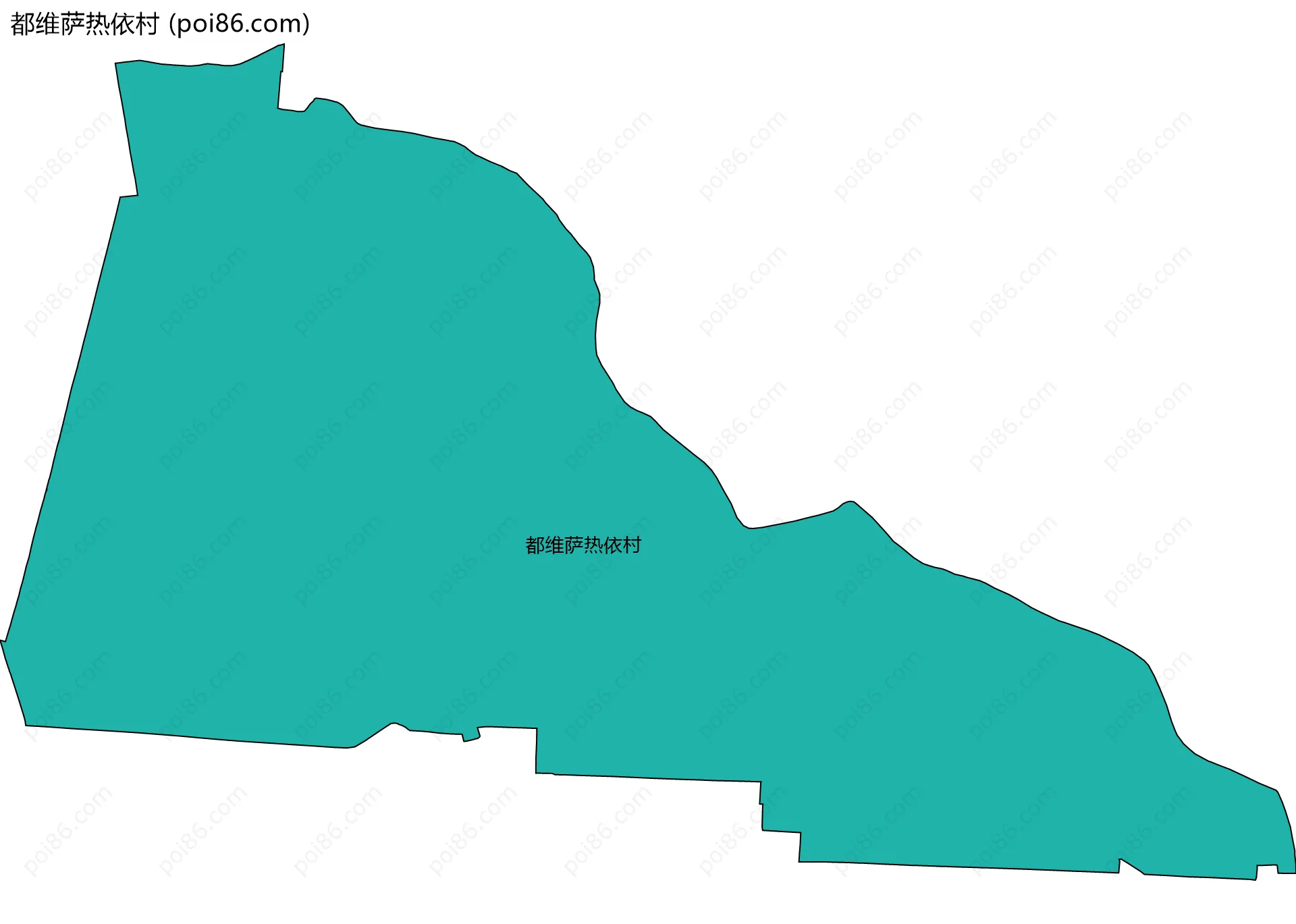 都维萨热依村边界地图