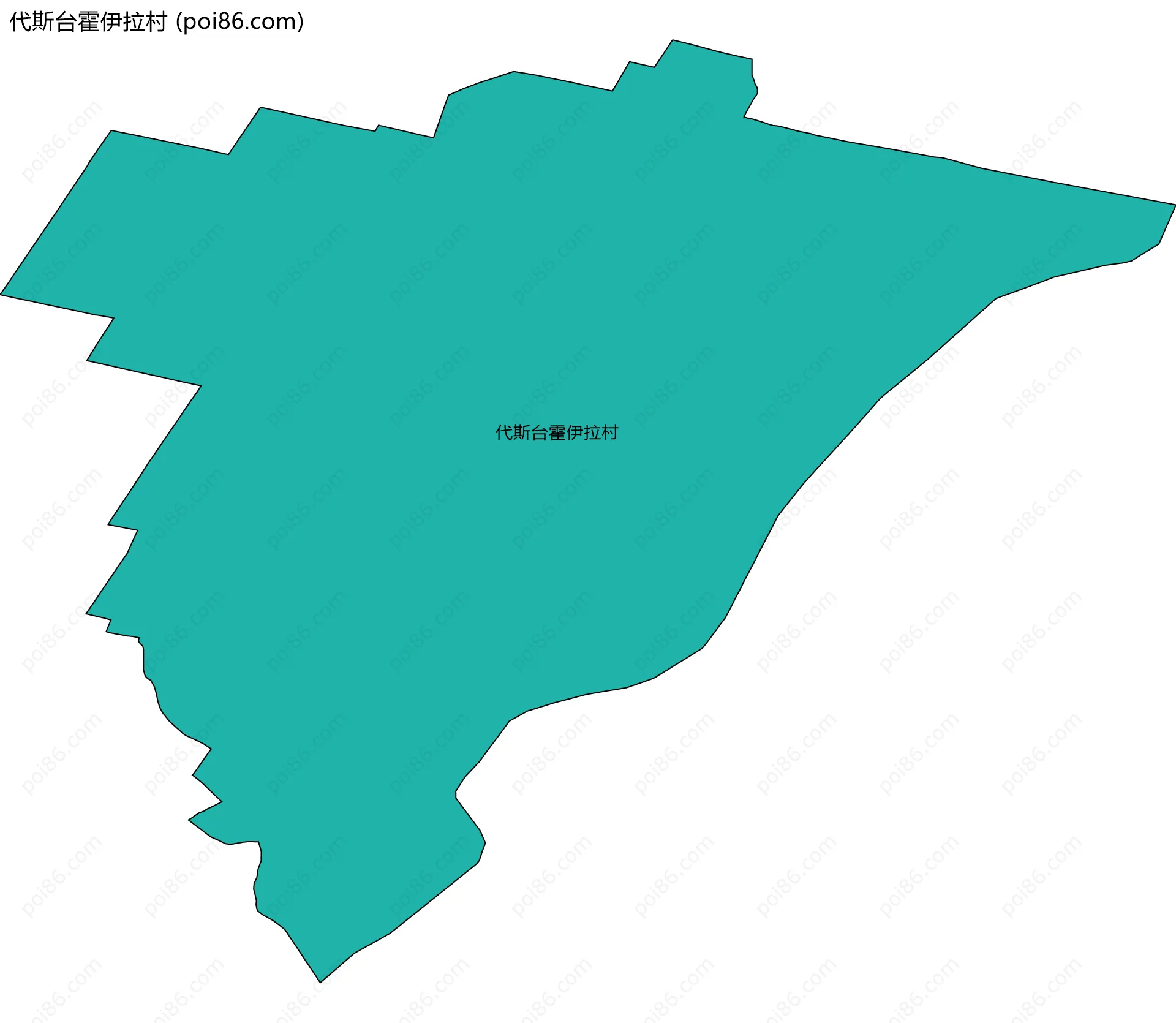 代斯台霍伊拉村边界地图