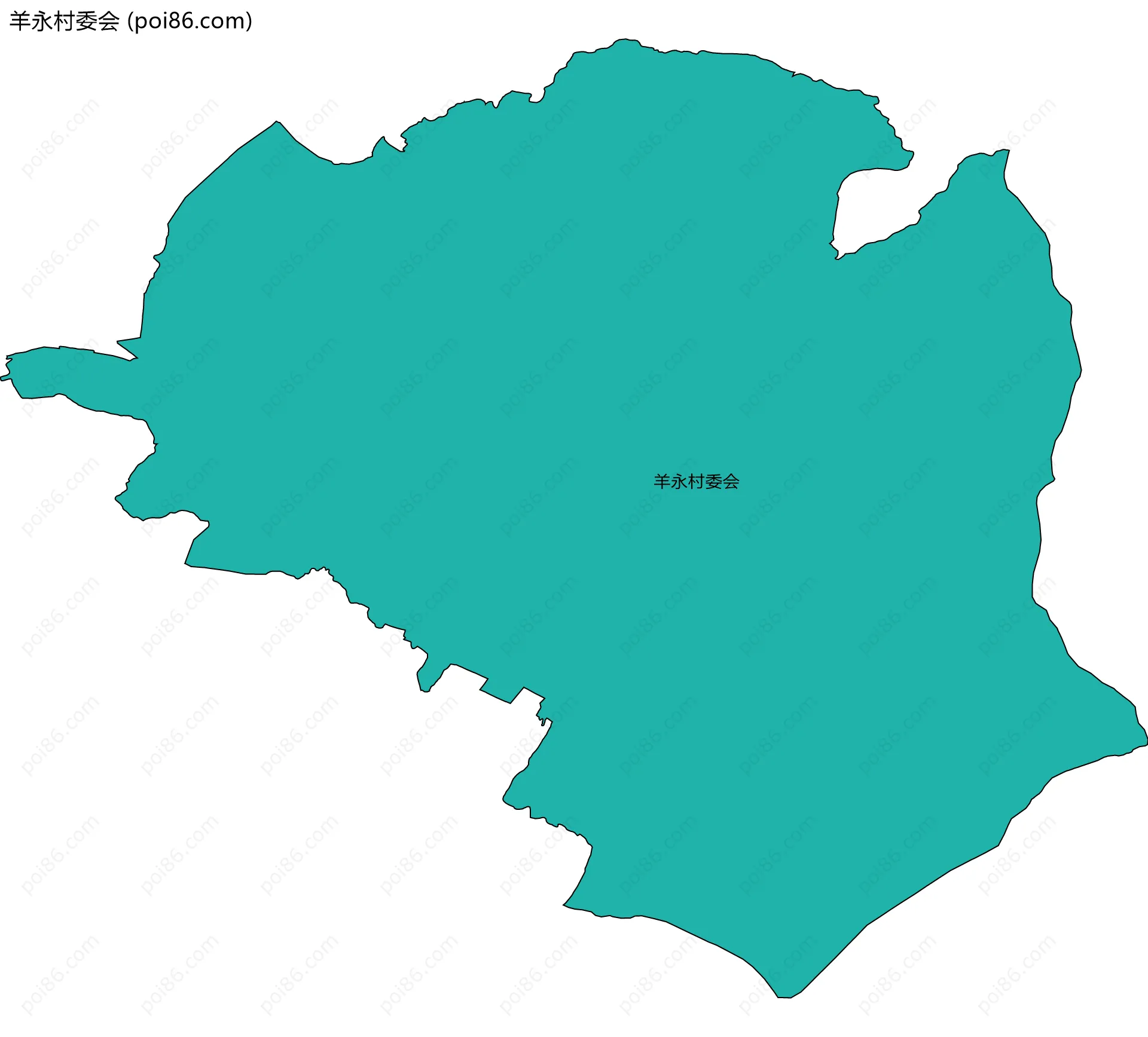 羊永村委会边界地图