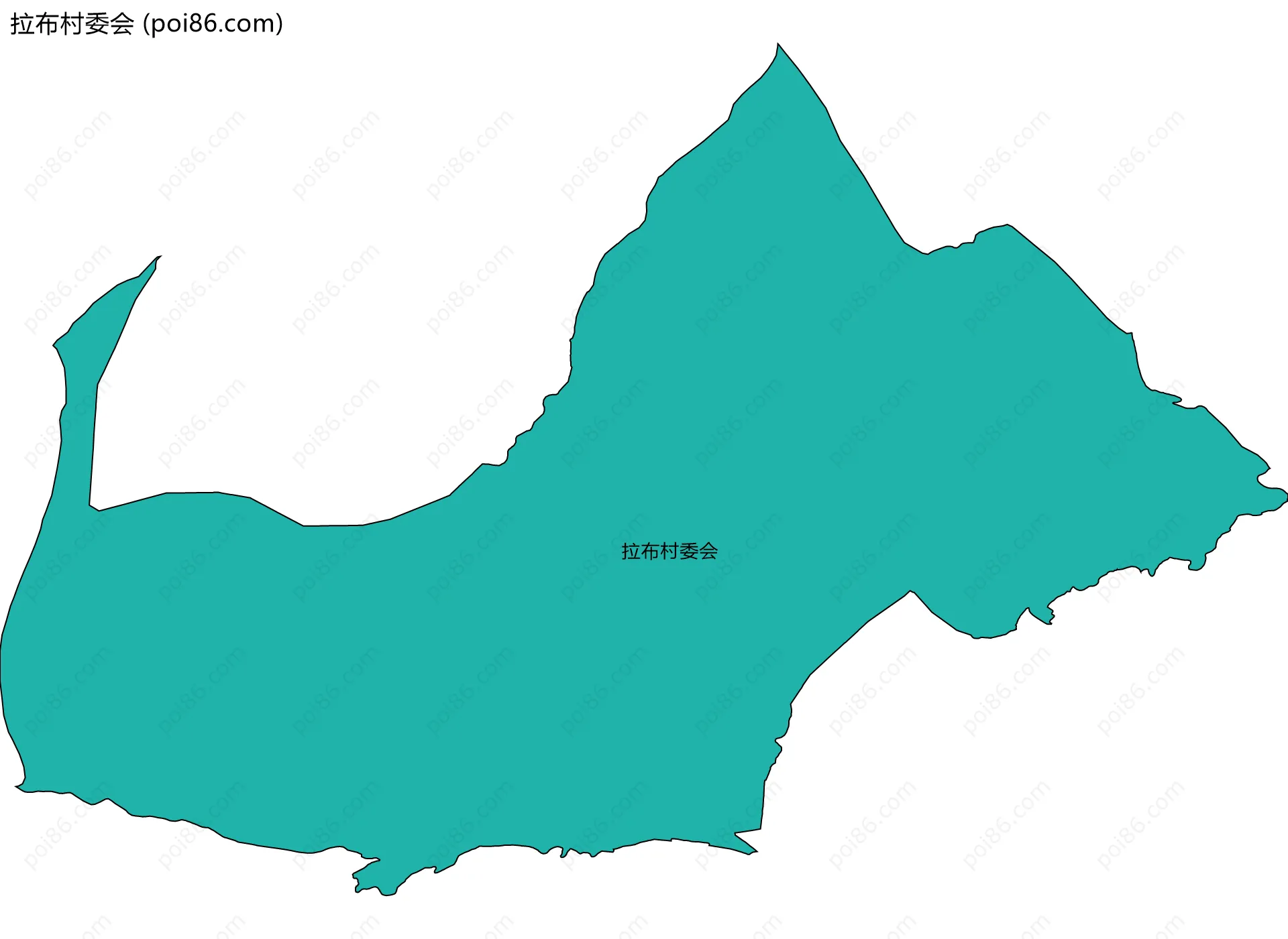 拉布村委会边界地图