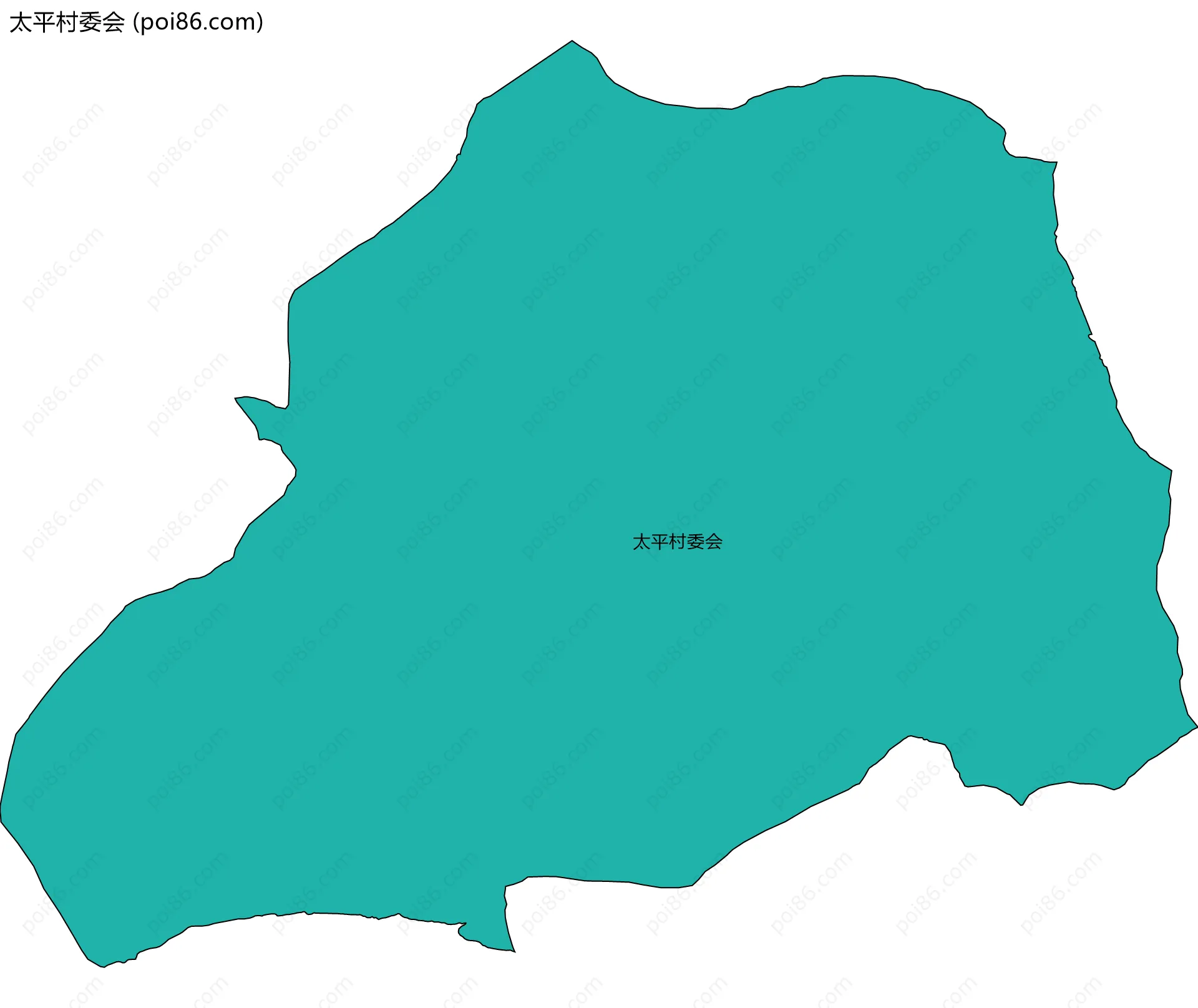 太平村委会边界地图