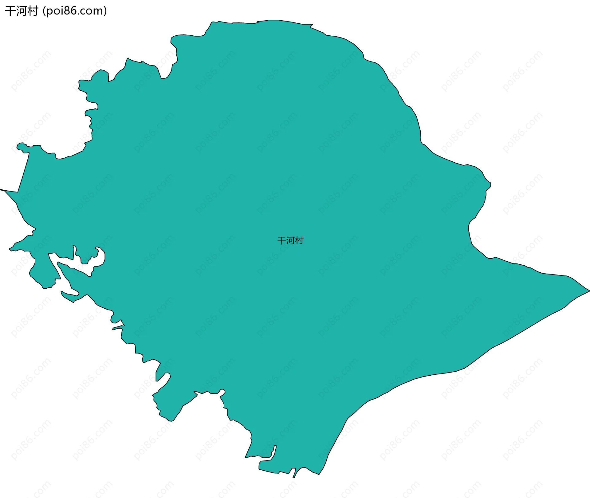 干河村边界地图