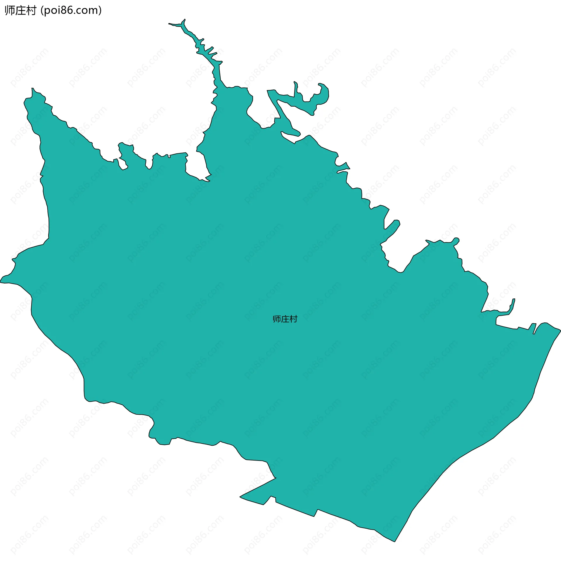 师庄村边界地图