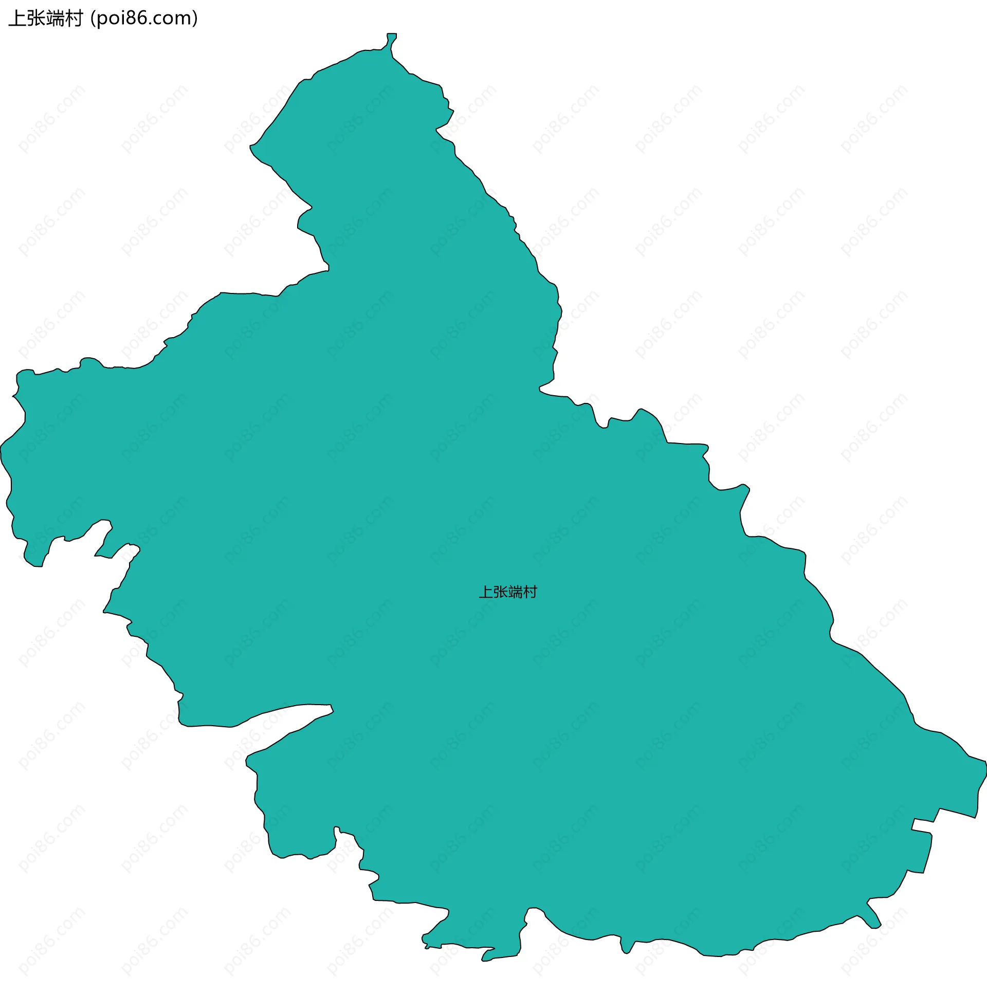 上张端村边界地图