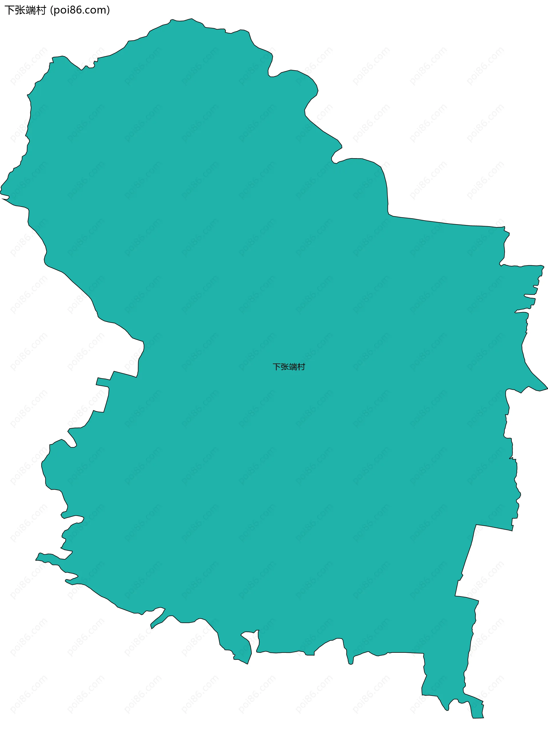 下张端村边界地图