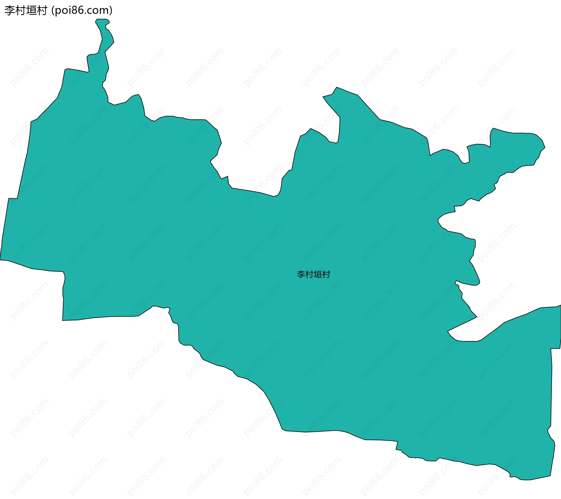 李村垣村边界地图