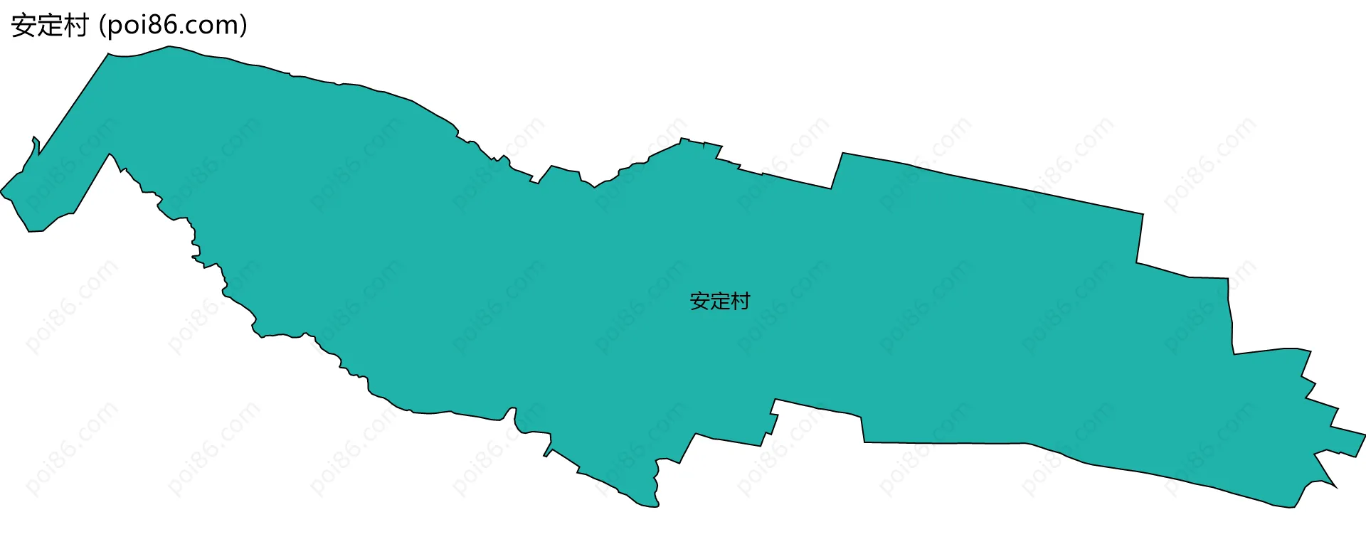 安定村边界地图