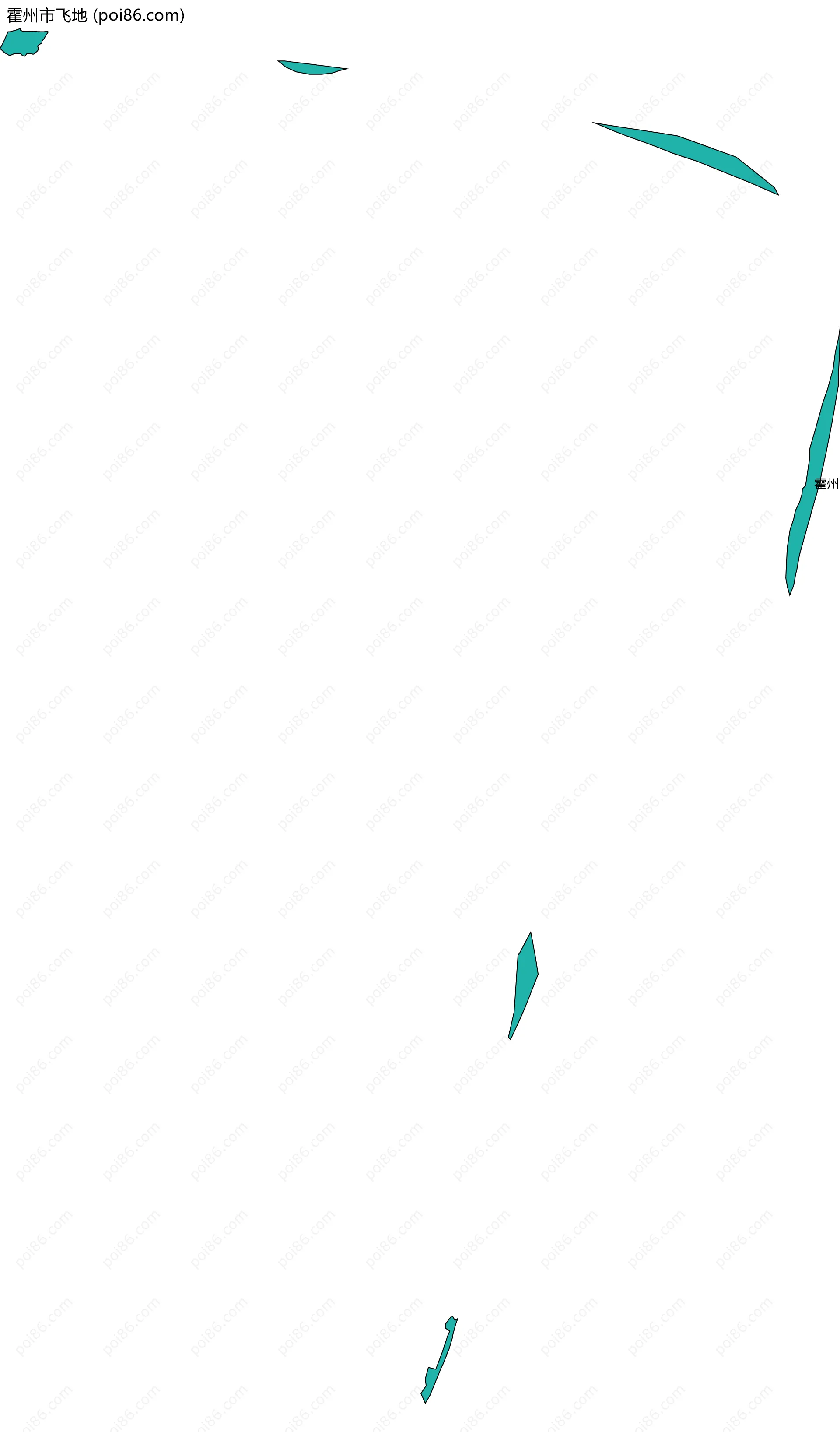 霍州市飞地边界地图