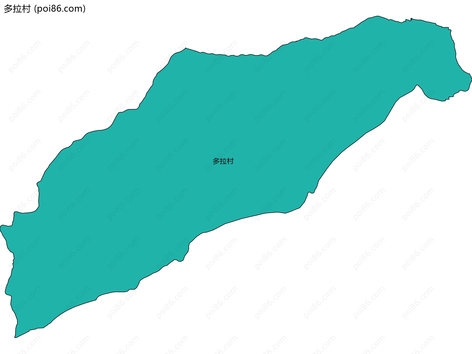 多拉村边界地图